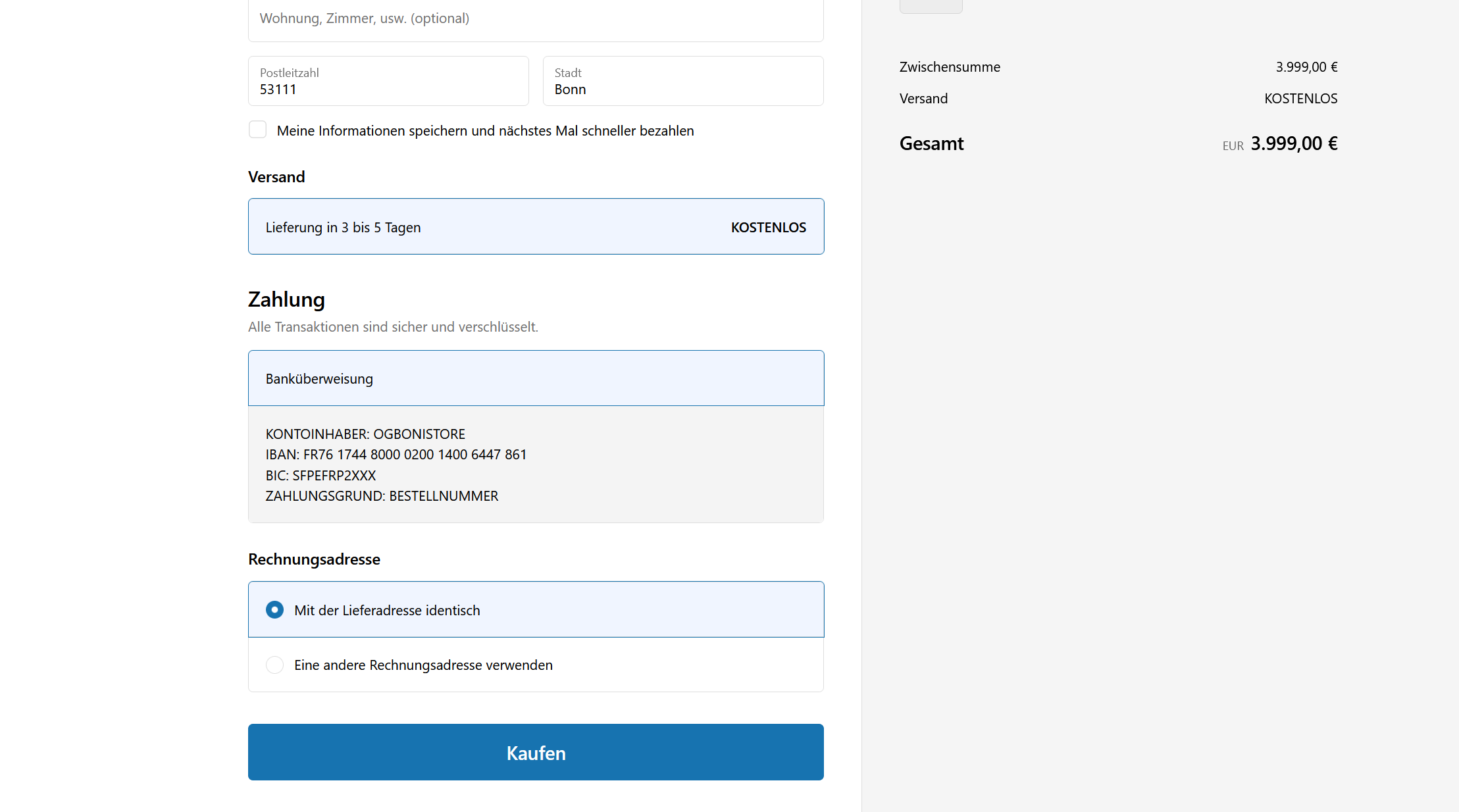 Screenshot ogbonistore.de