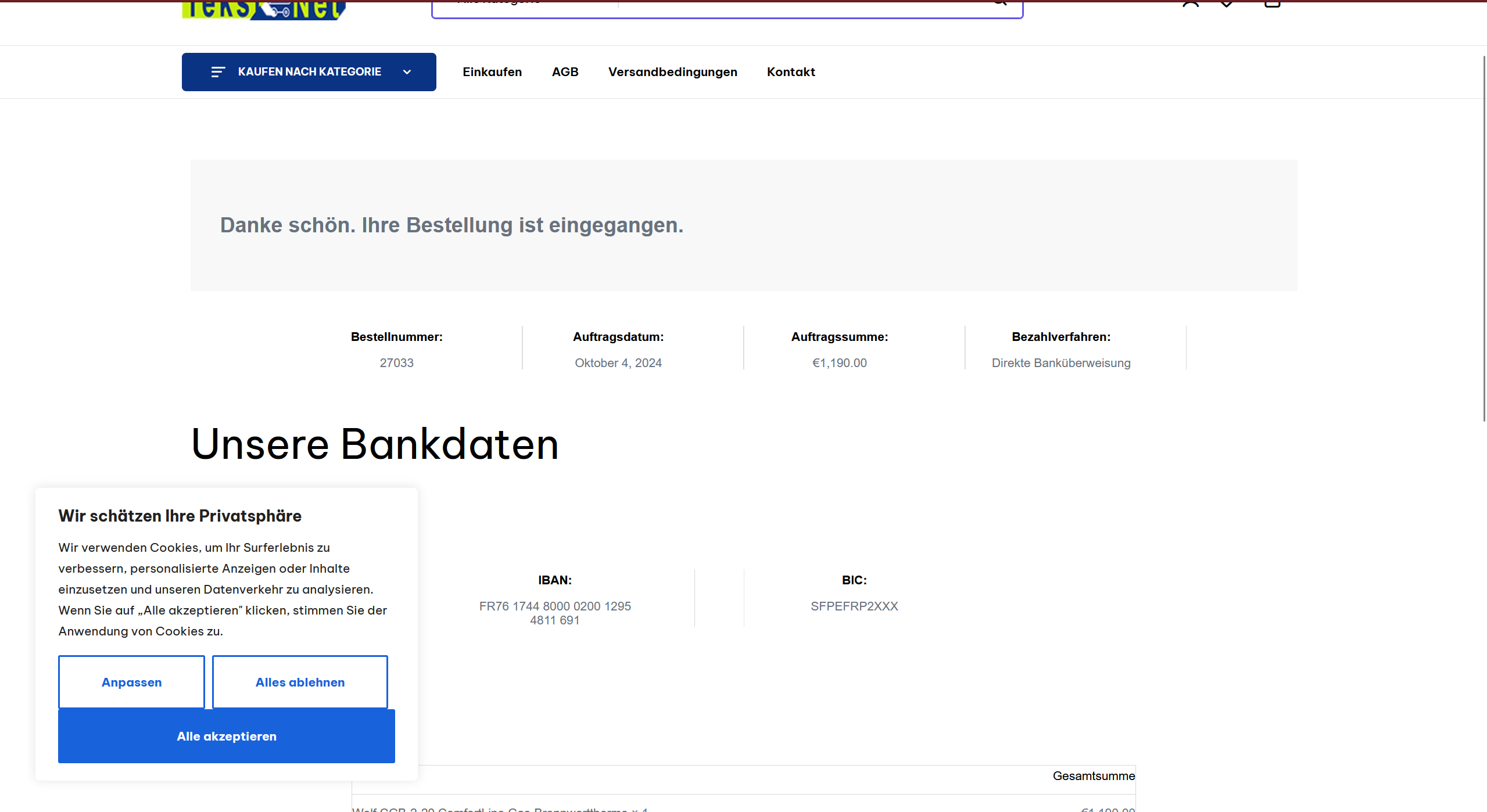Screenshot tekstnet.com