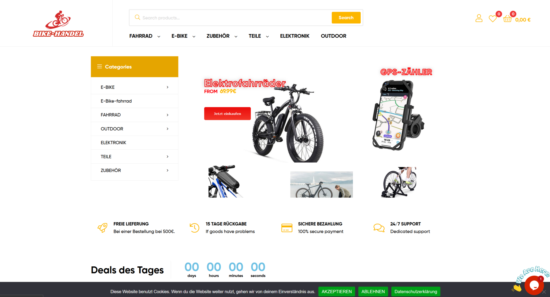 Screenshot bike-handel.com