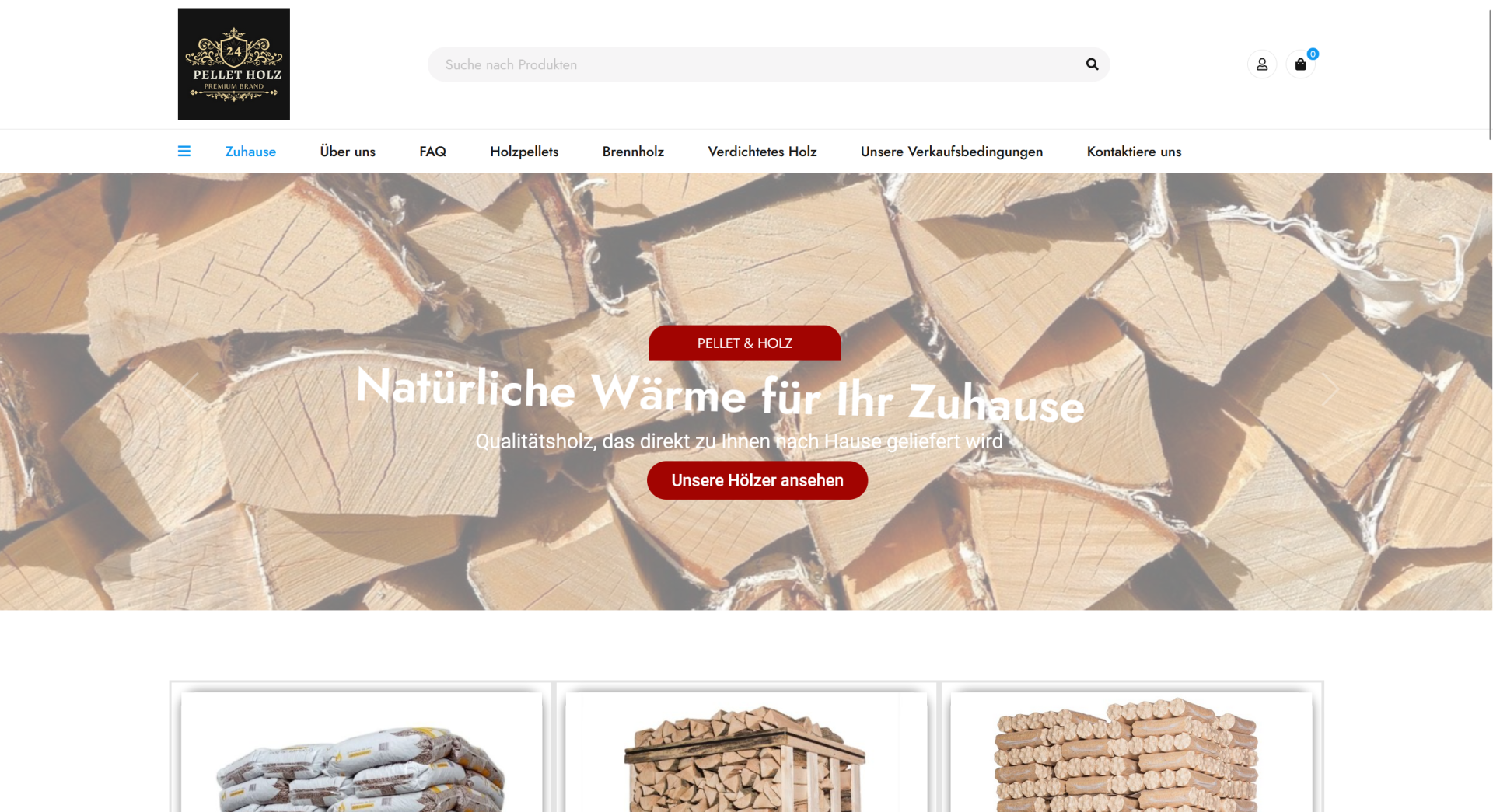Screenshot pelletholz24.com