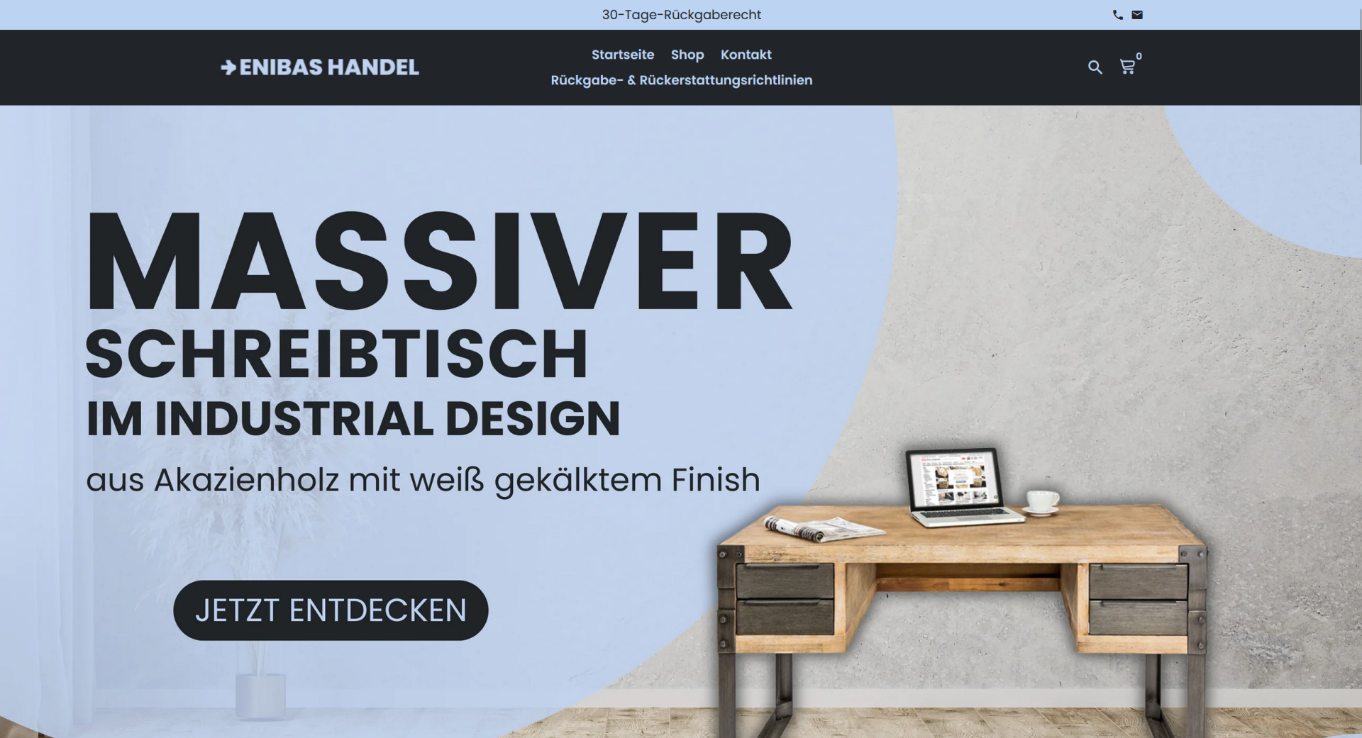 Screenshot enibas-handel.de