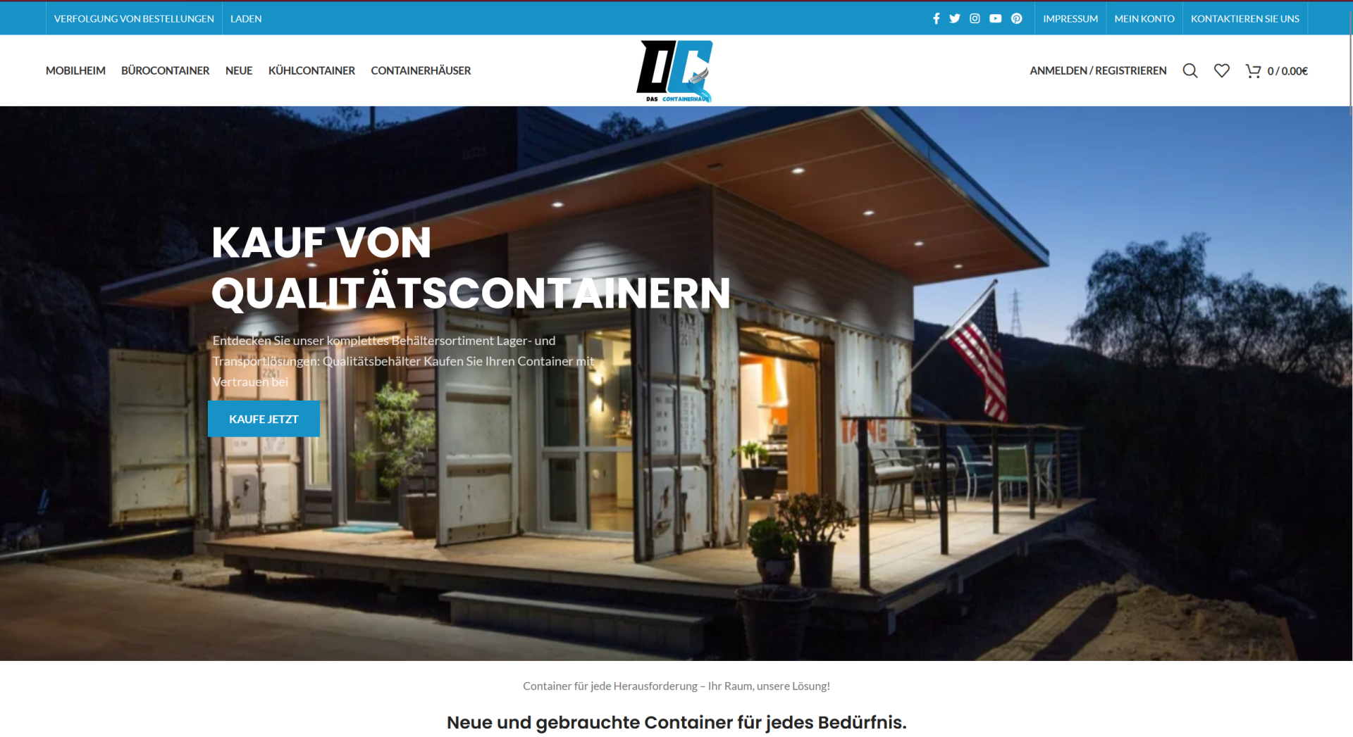 Screenshot container-kaufende.com