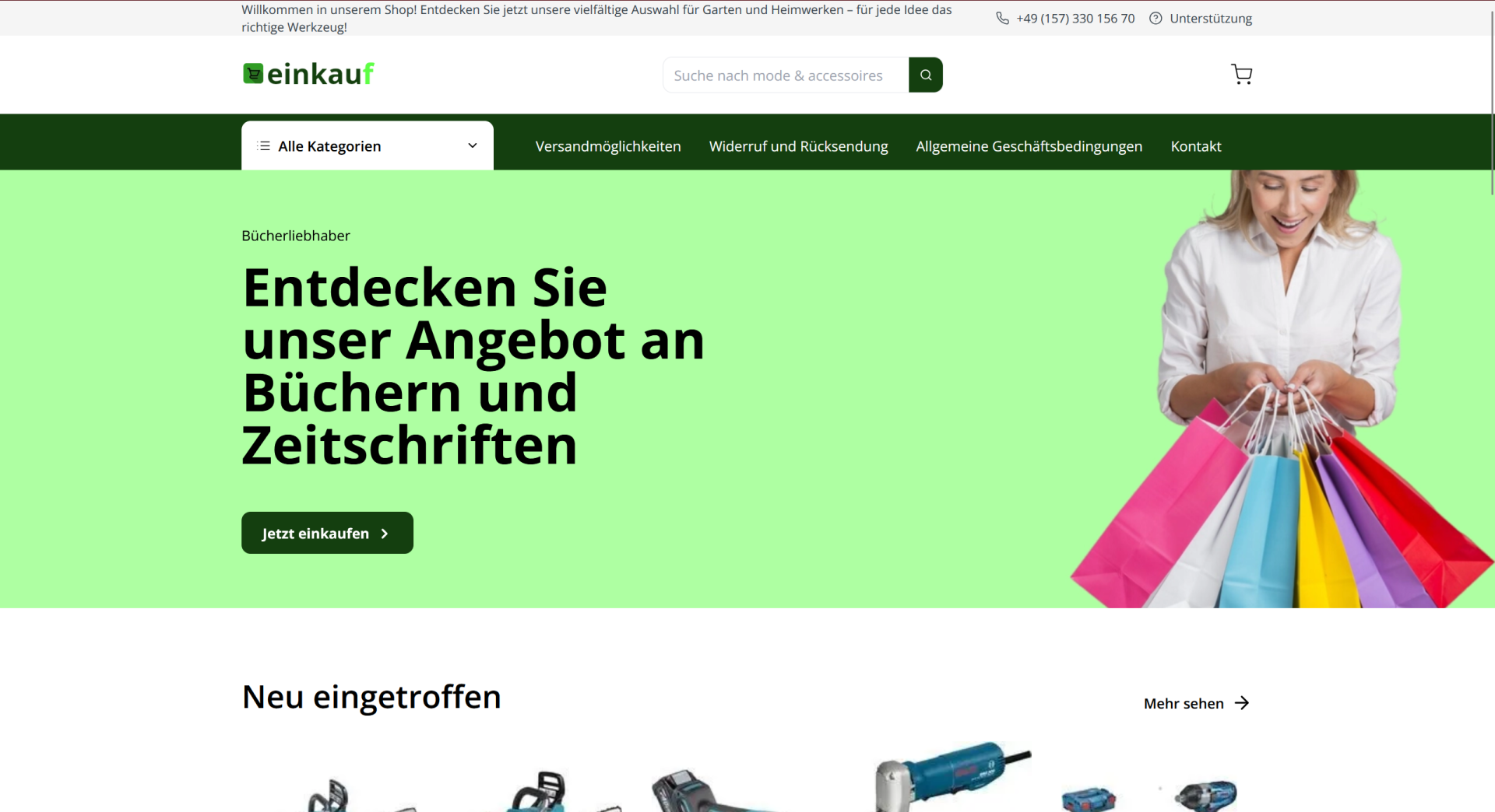 Screenshot einkaufsheldde.de