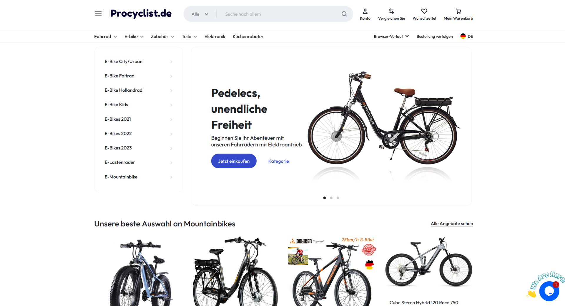 Screenshot procyclist.de