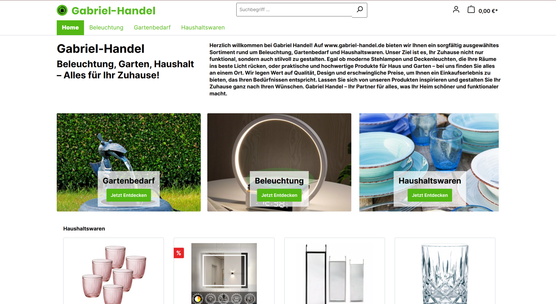 Screenshot gabriel-handel.de