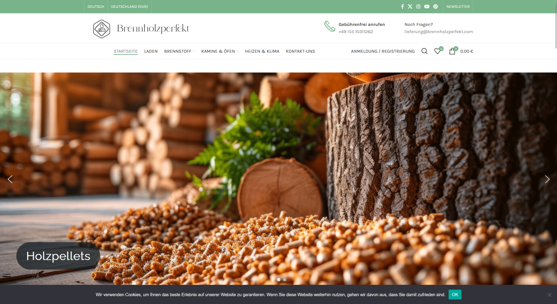 Screenshot brennholzperfekt.com