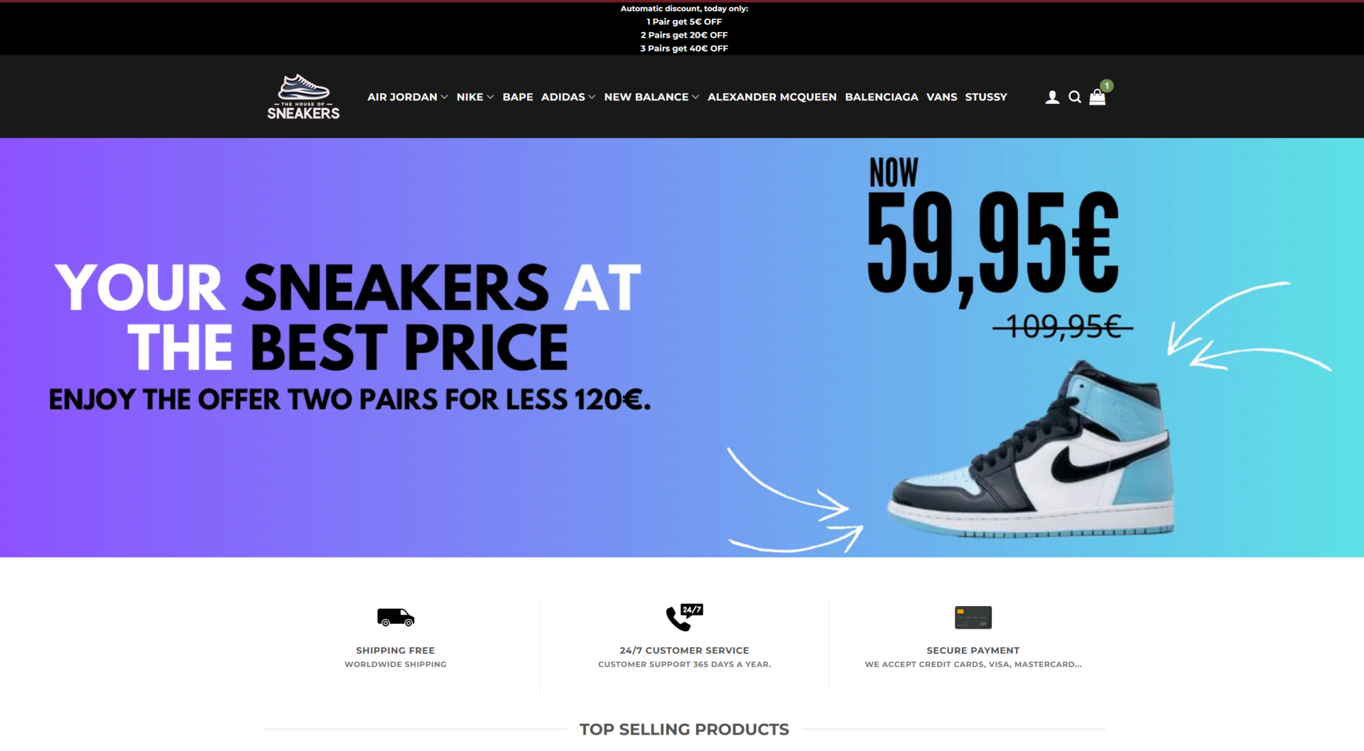 Screenshot thesneakershouse.com?v=0b3b97fa6688
