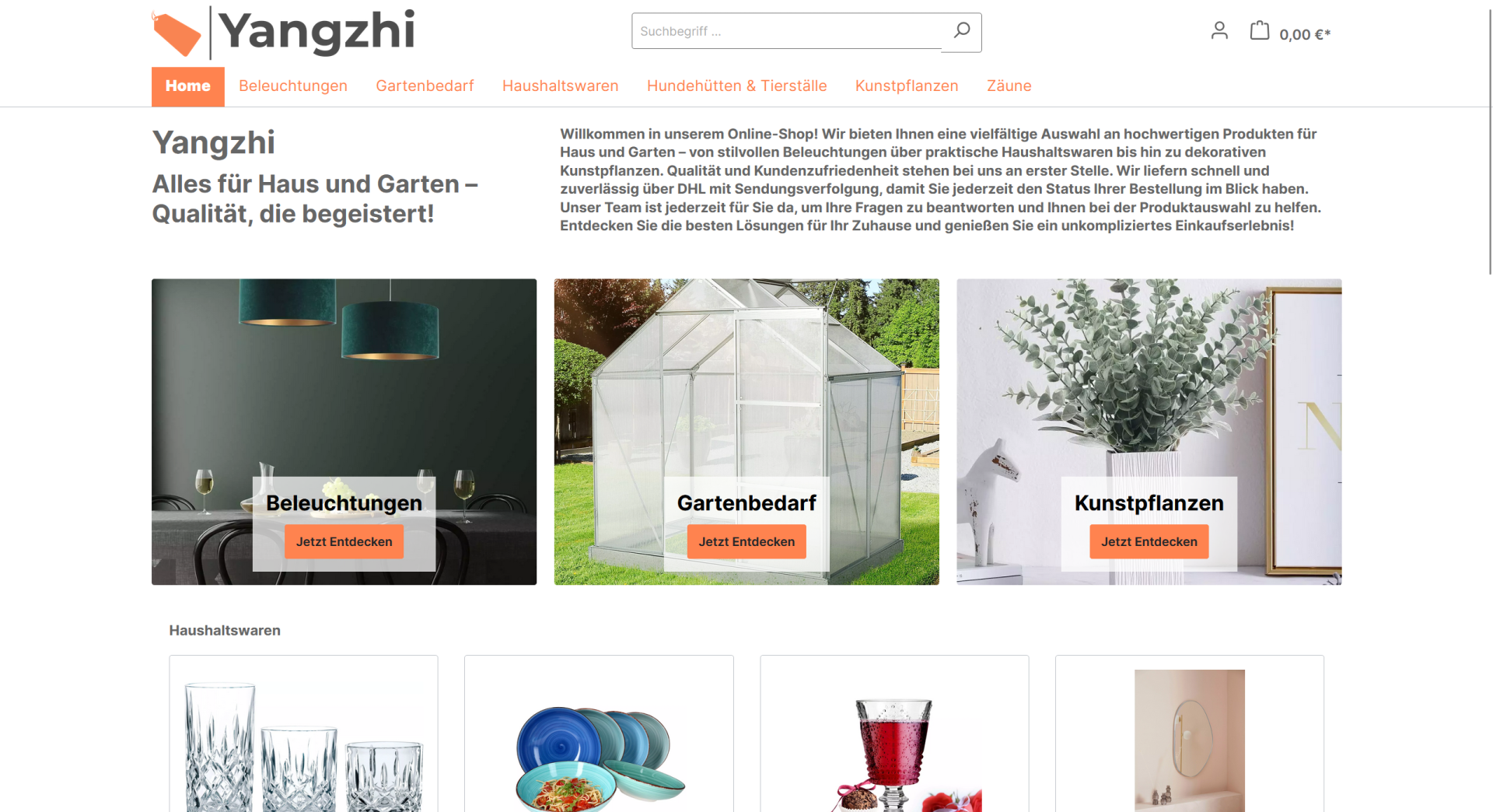 Screenshot yangzhi.de