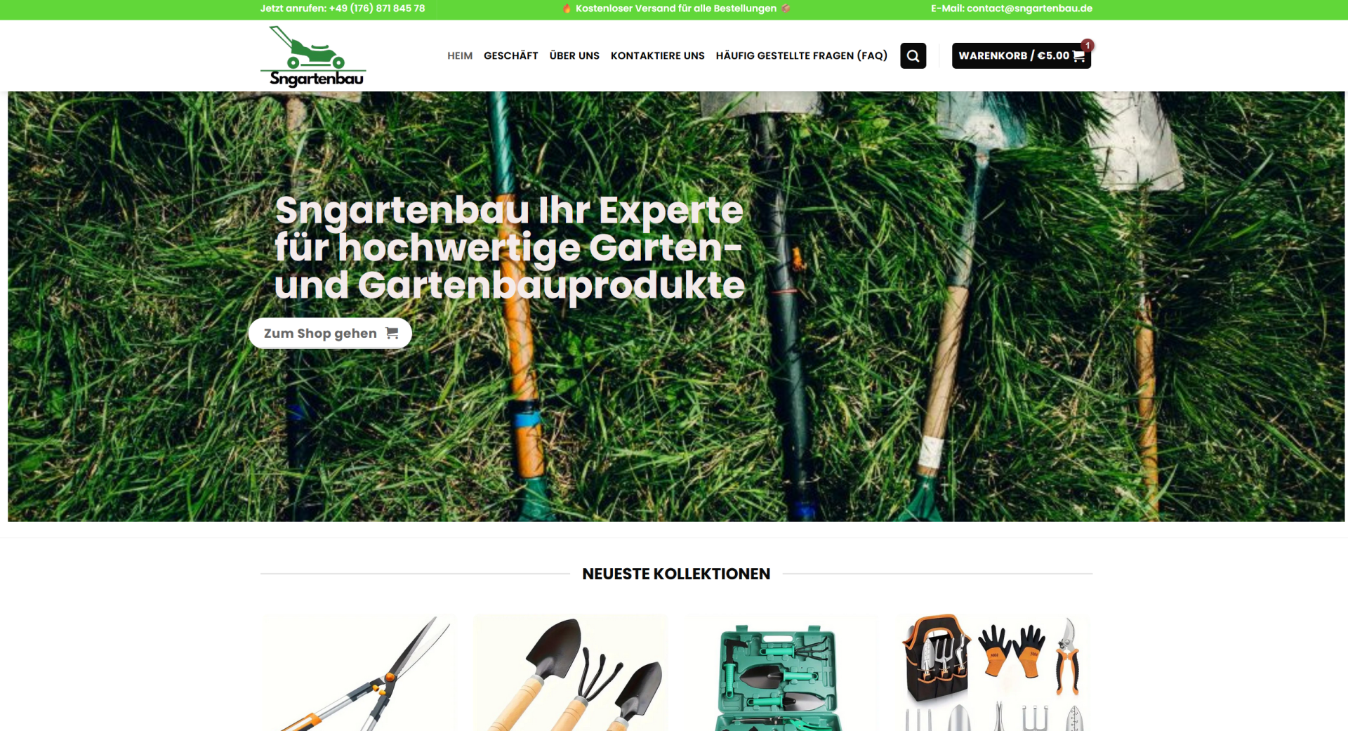 Screenshot sngartenbau.de