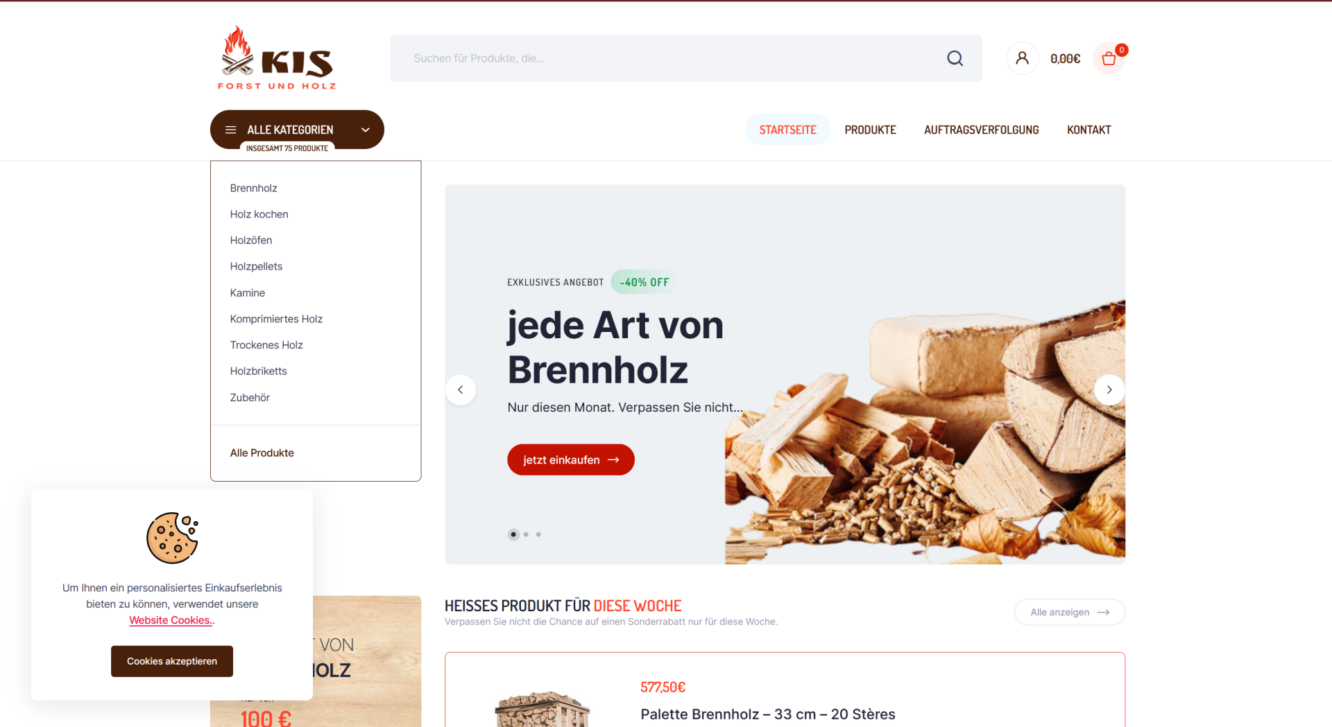 Screenshot kisforstundholz.de