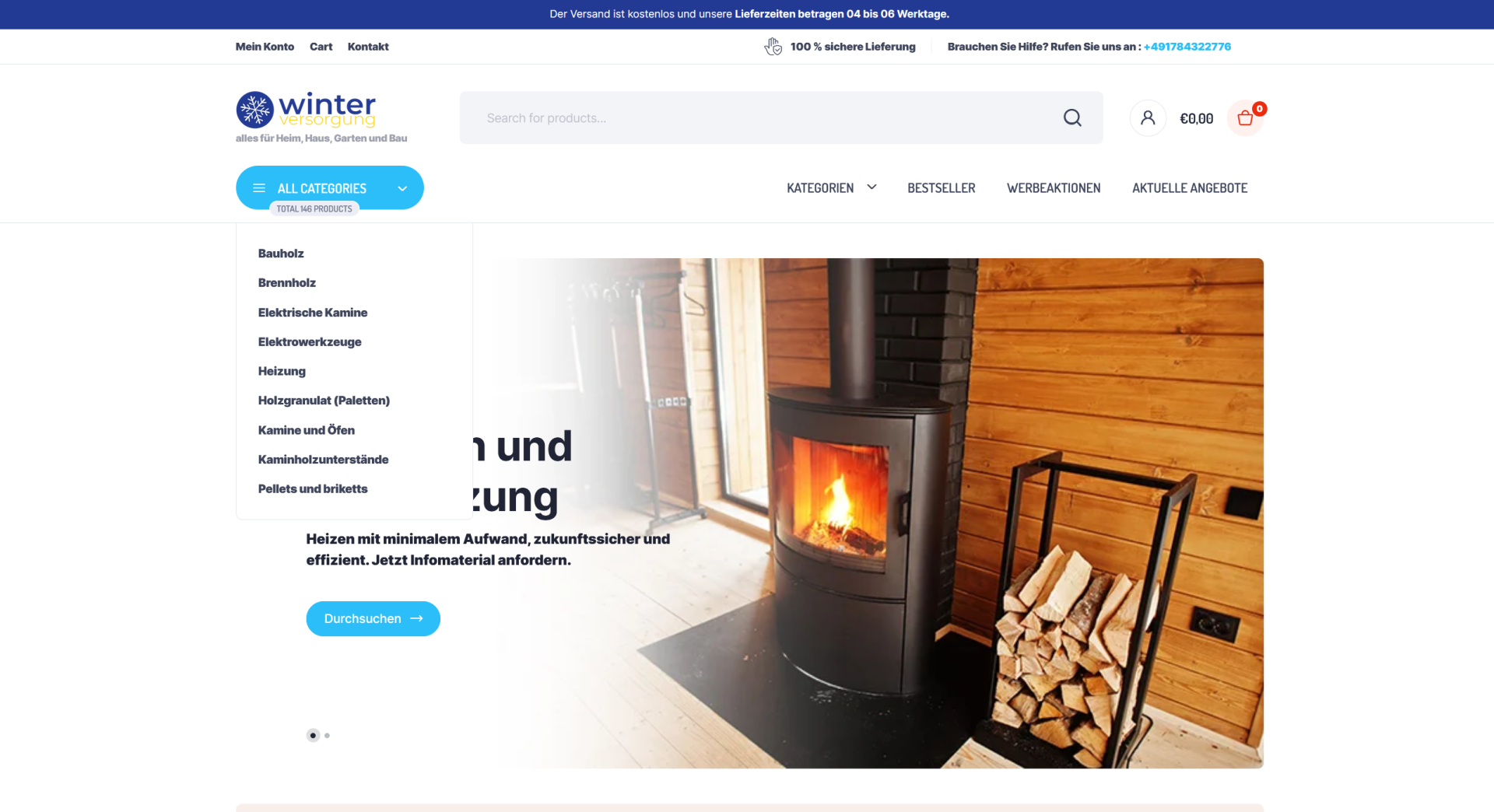Screenshot winterversorgung.com