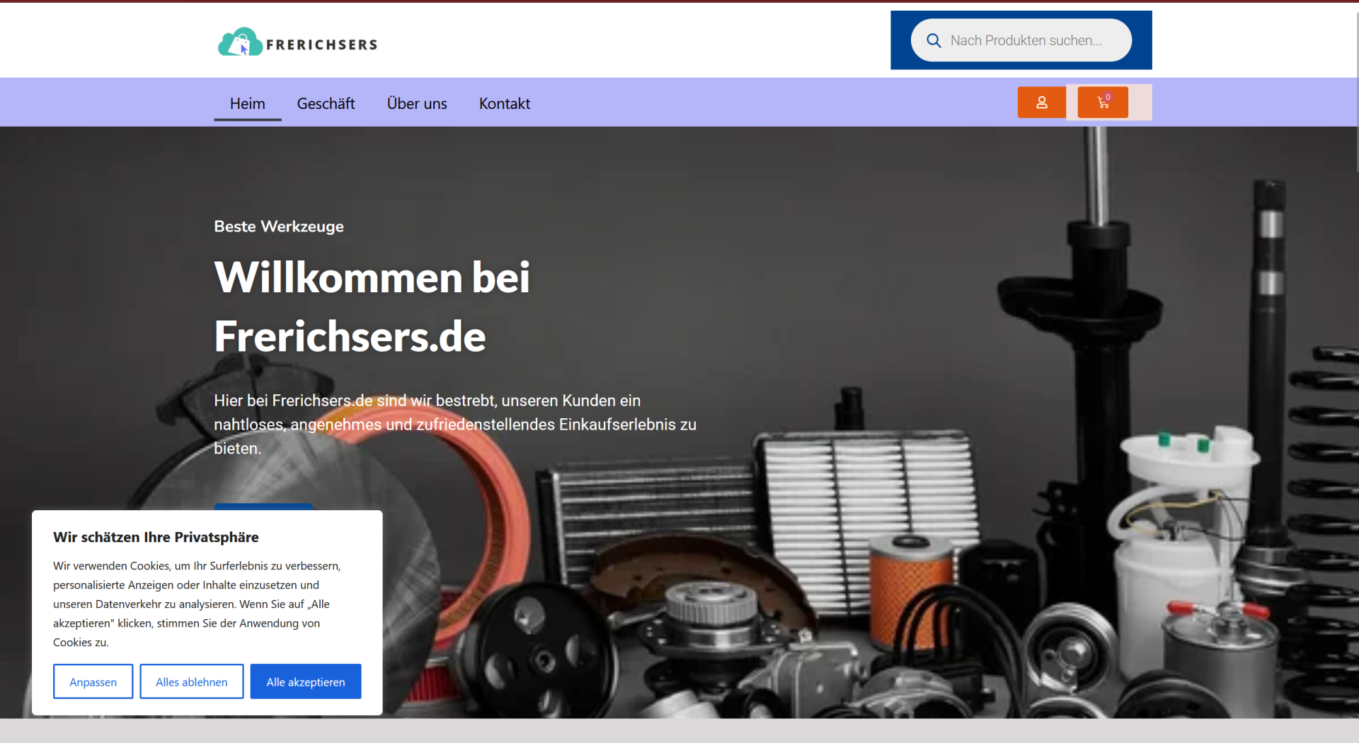 Screenshot frerichsers.de