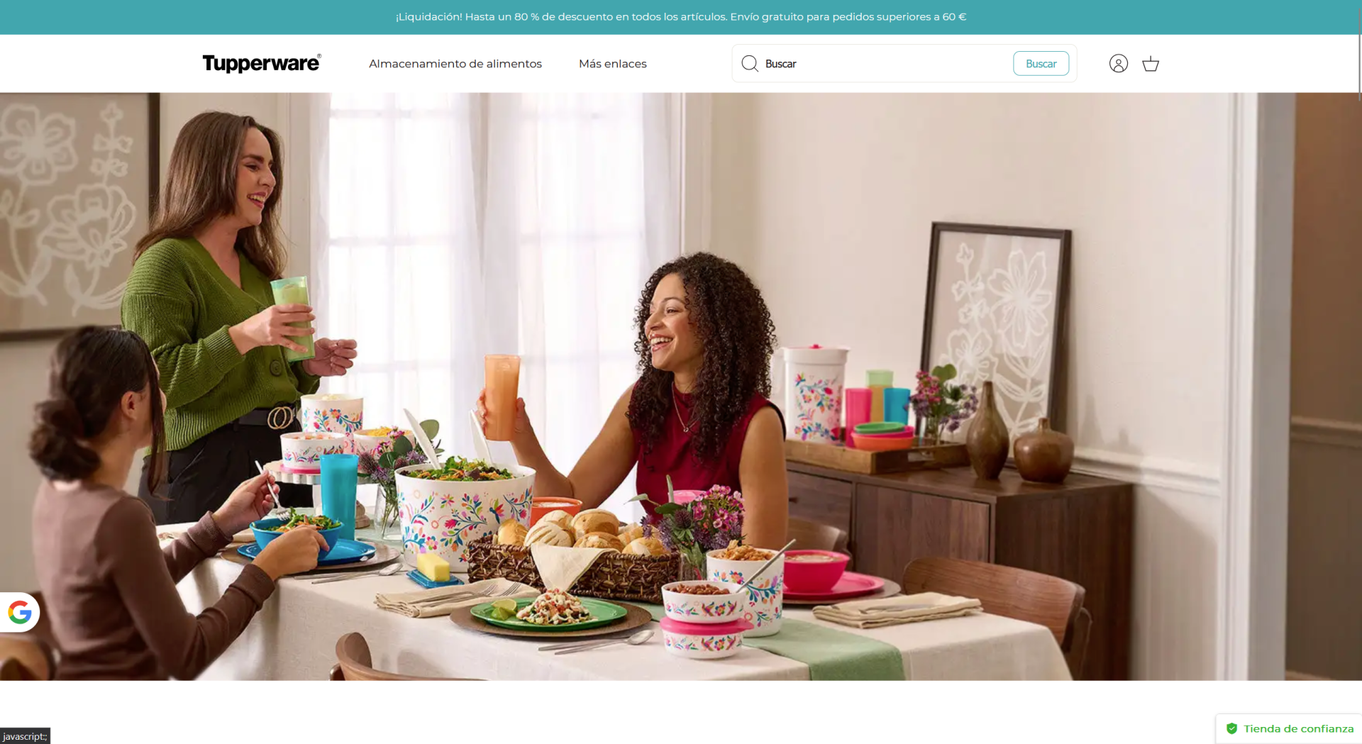 Screenshot tupperware-eu.shop