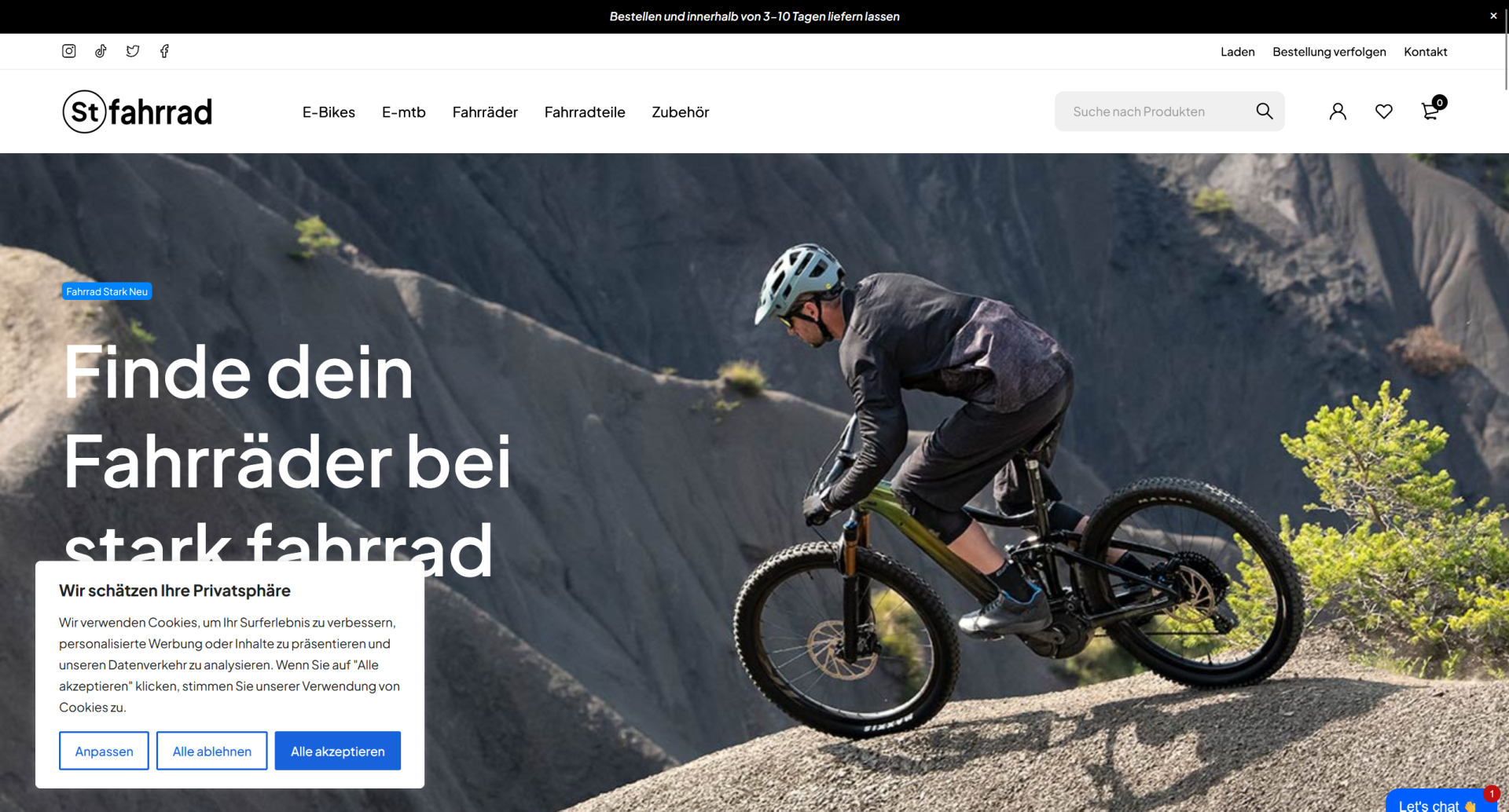 Screenshot starkfahrrad.com