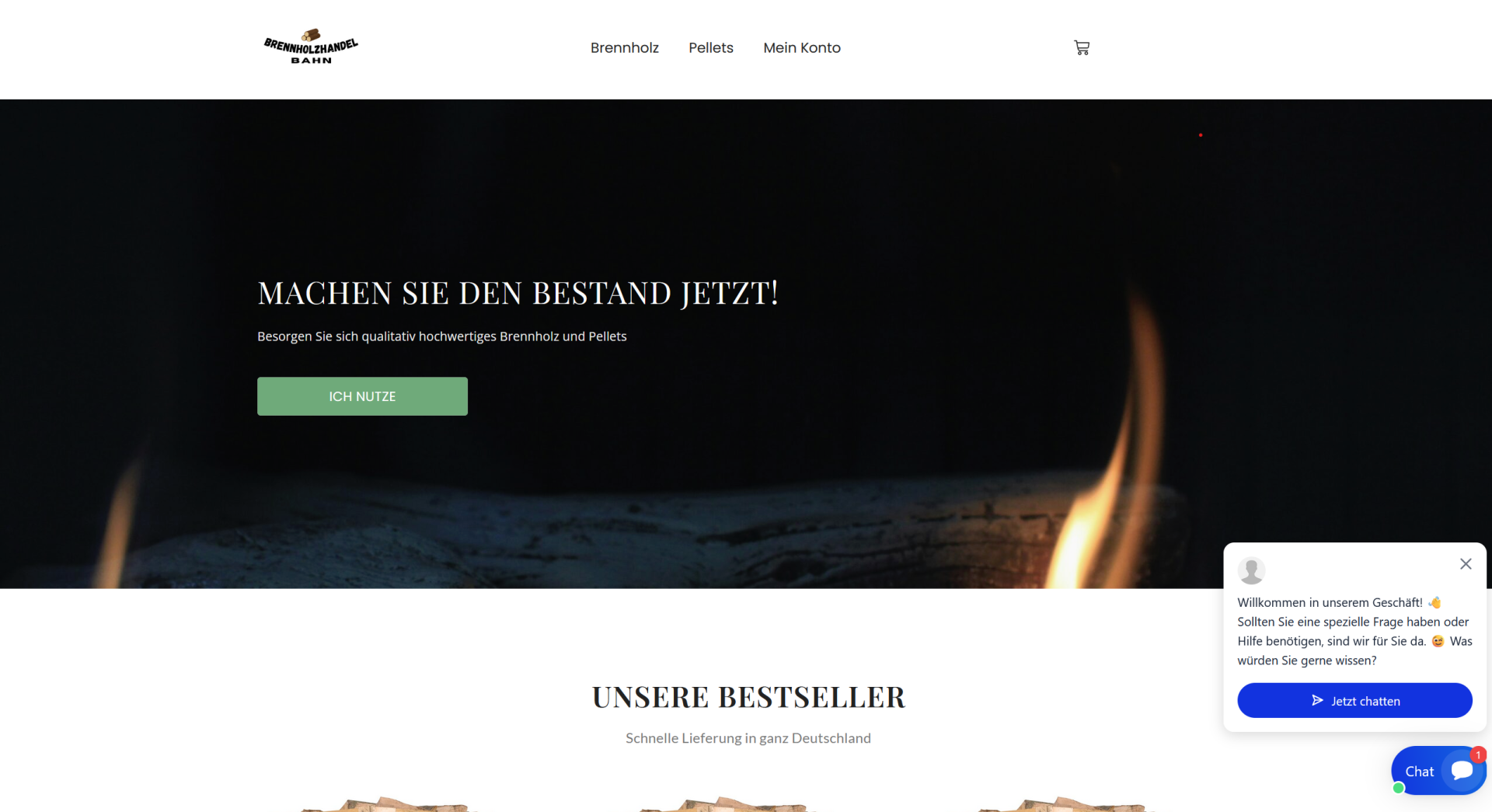 Screenshot brennholzhandelnahn.com