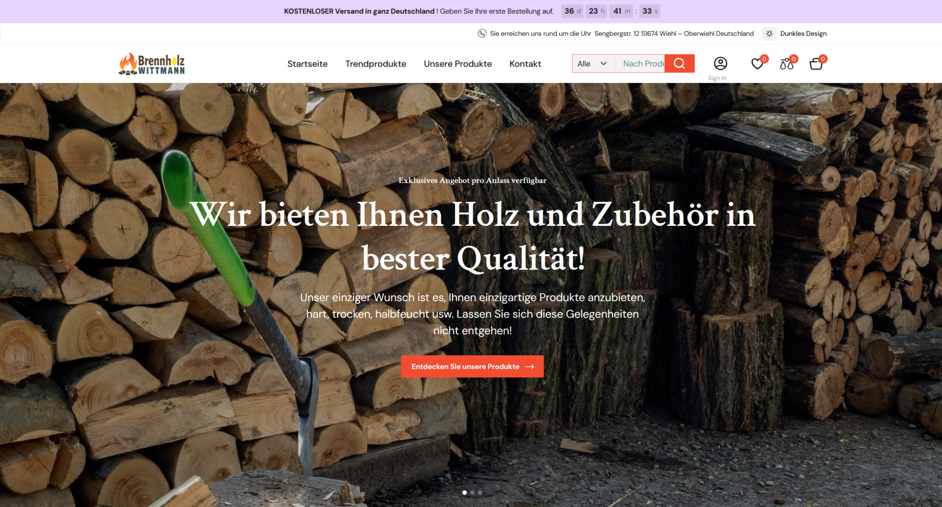 Screenshot brennholzwittmann.comde