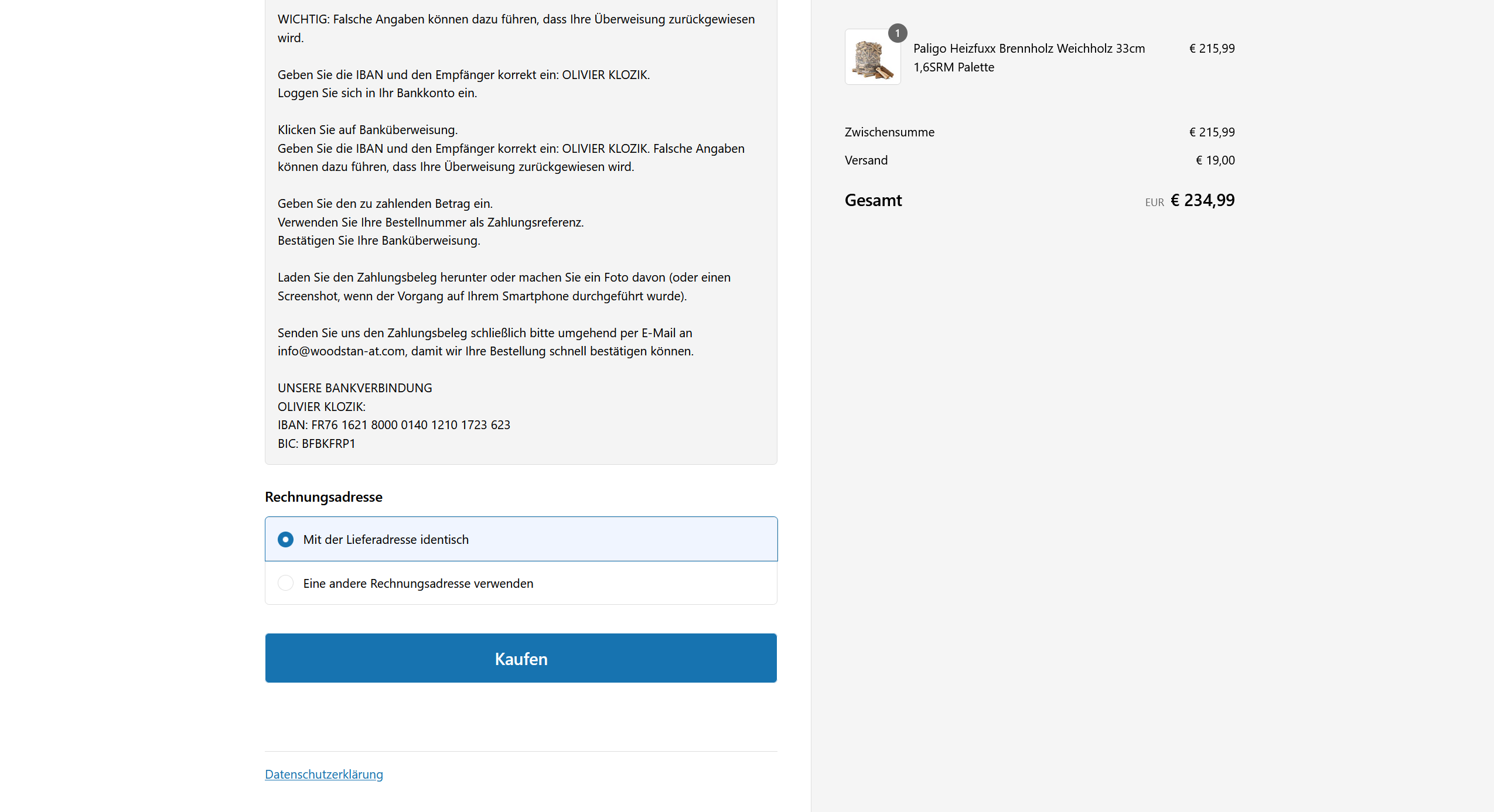Screenshot woodstand-at.com