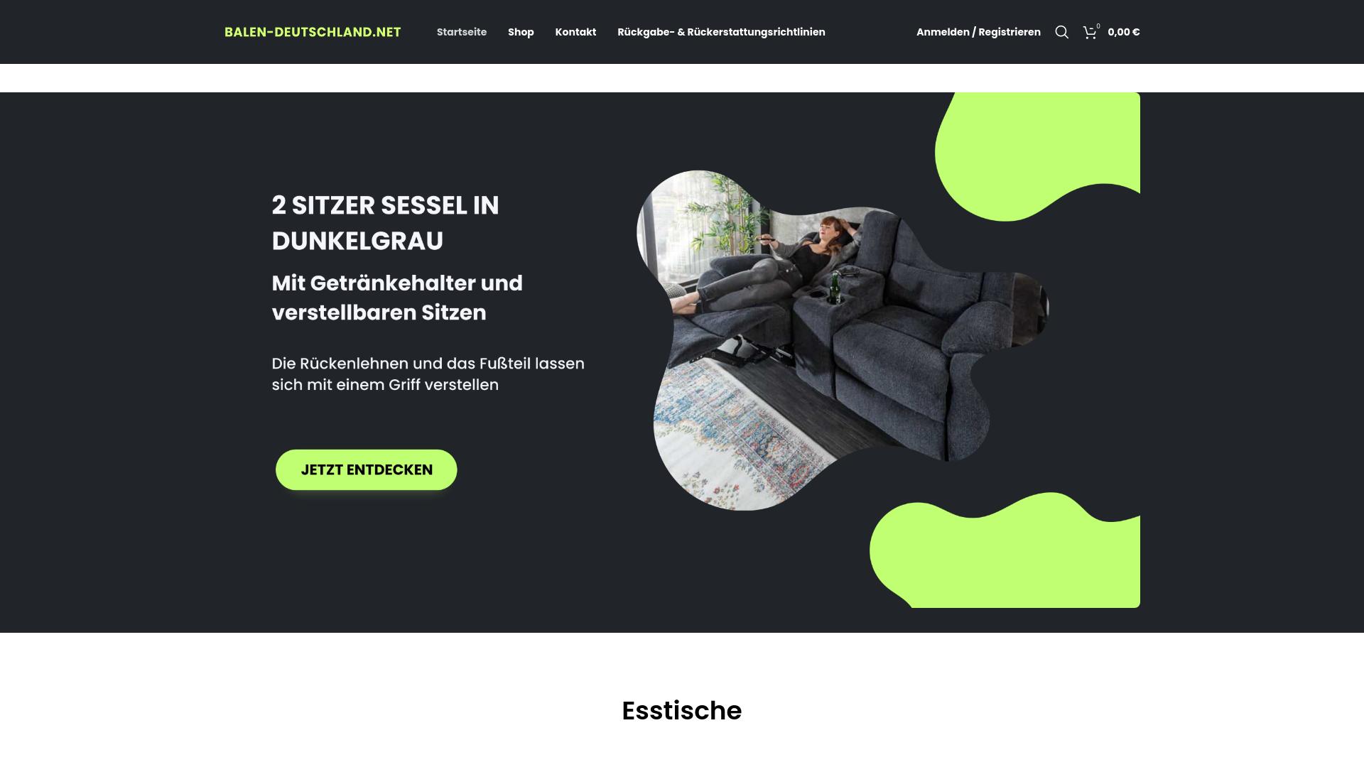 Screenshot balen-deutschland.net
