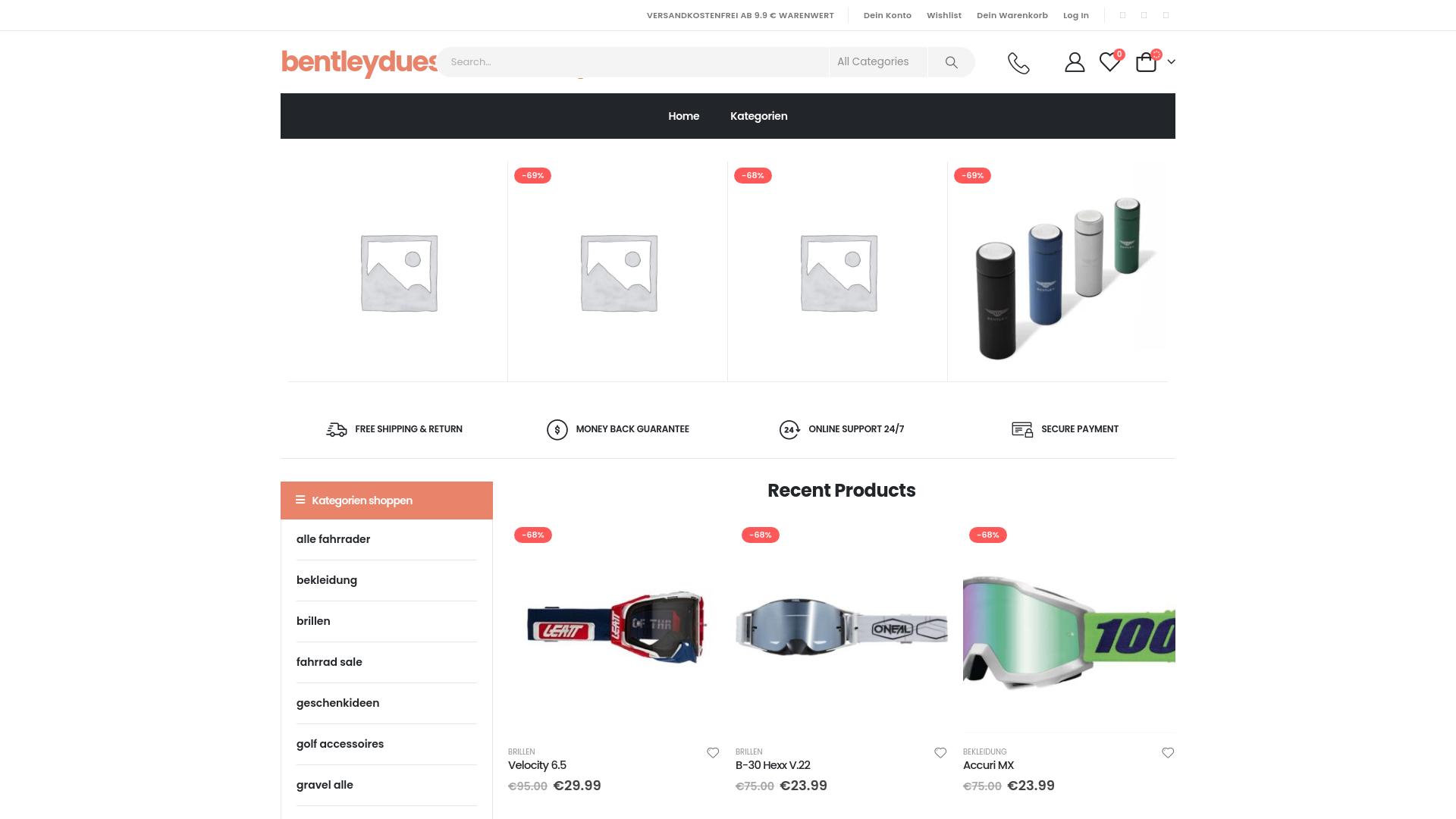 Screenshot bentleyduesseldorfshop.shop