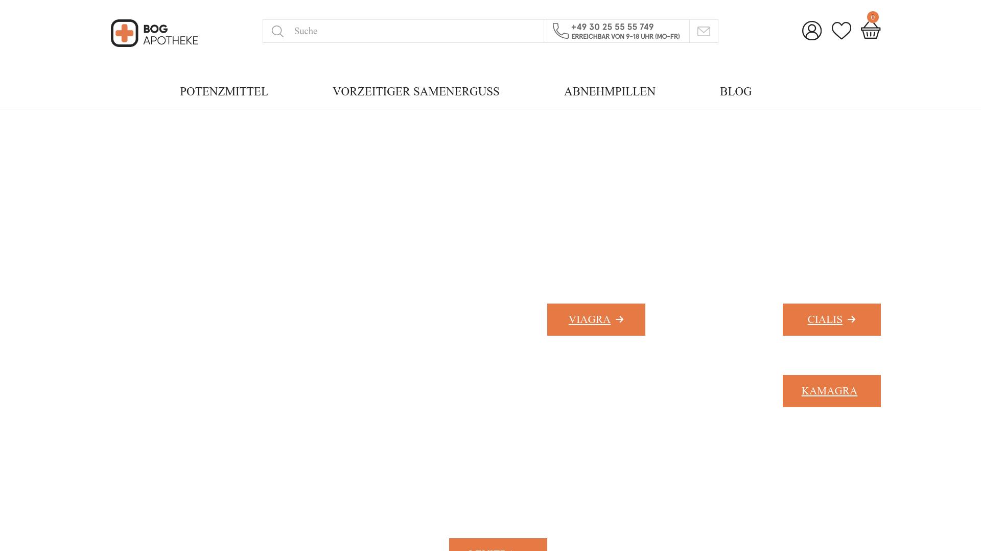 Screenshot bog-apotheke.com
