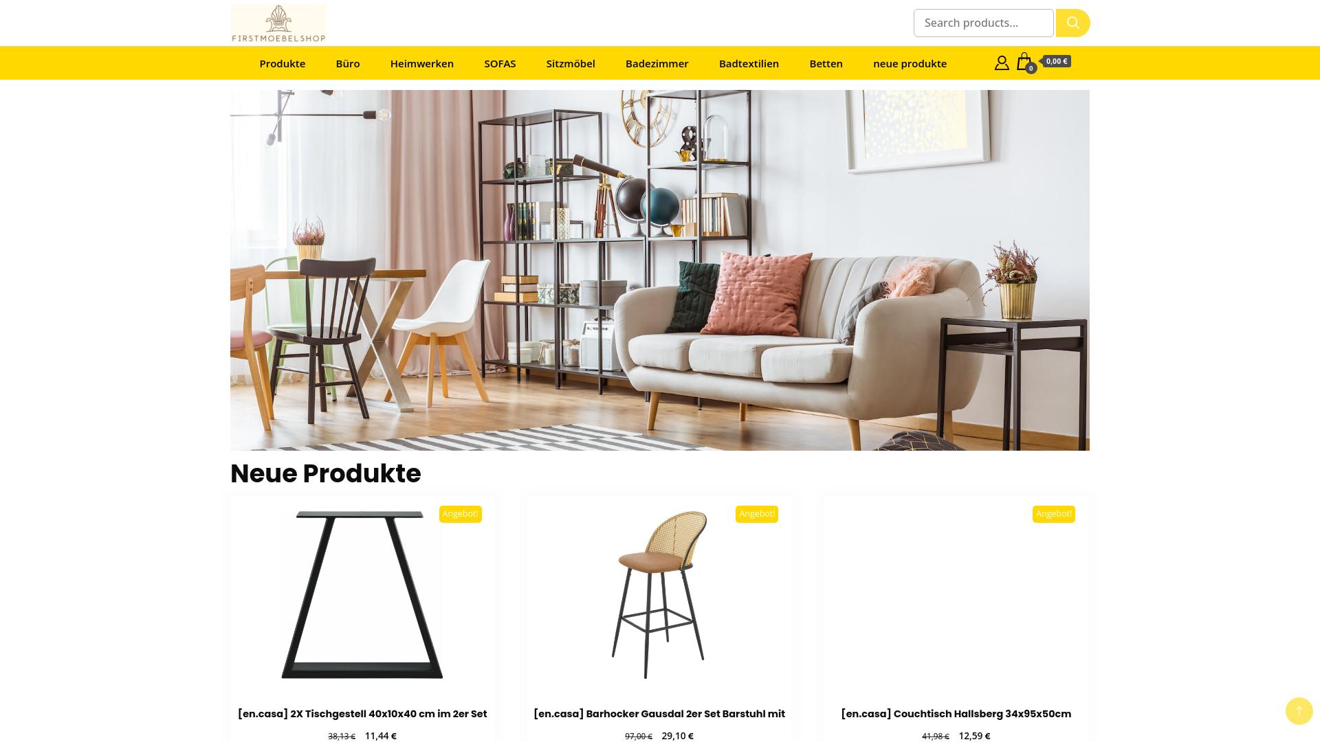 Screenshot firstmoebelshop.com