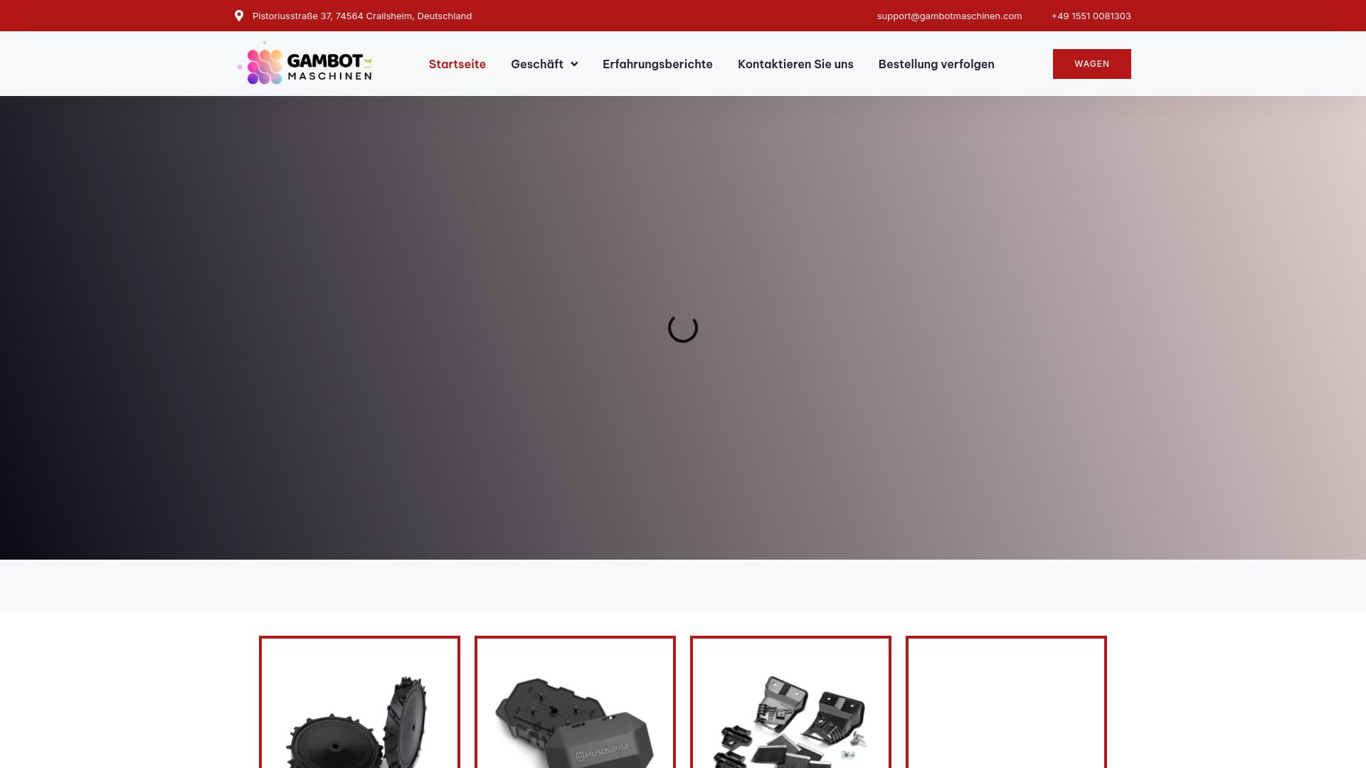 Screenshot gambotmaschinen.com