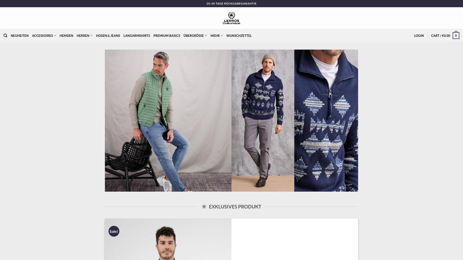 Screenshot gentryshirtsale.com