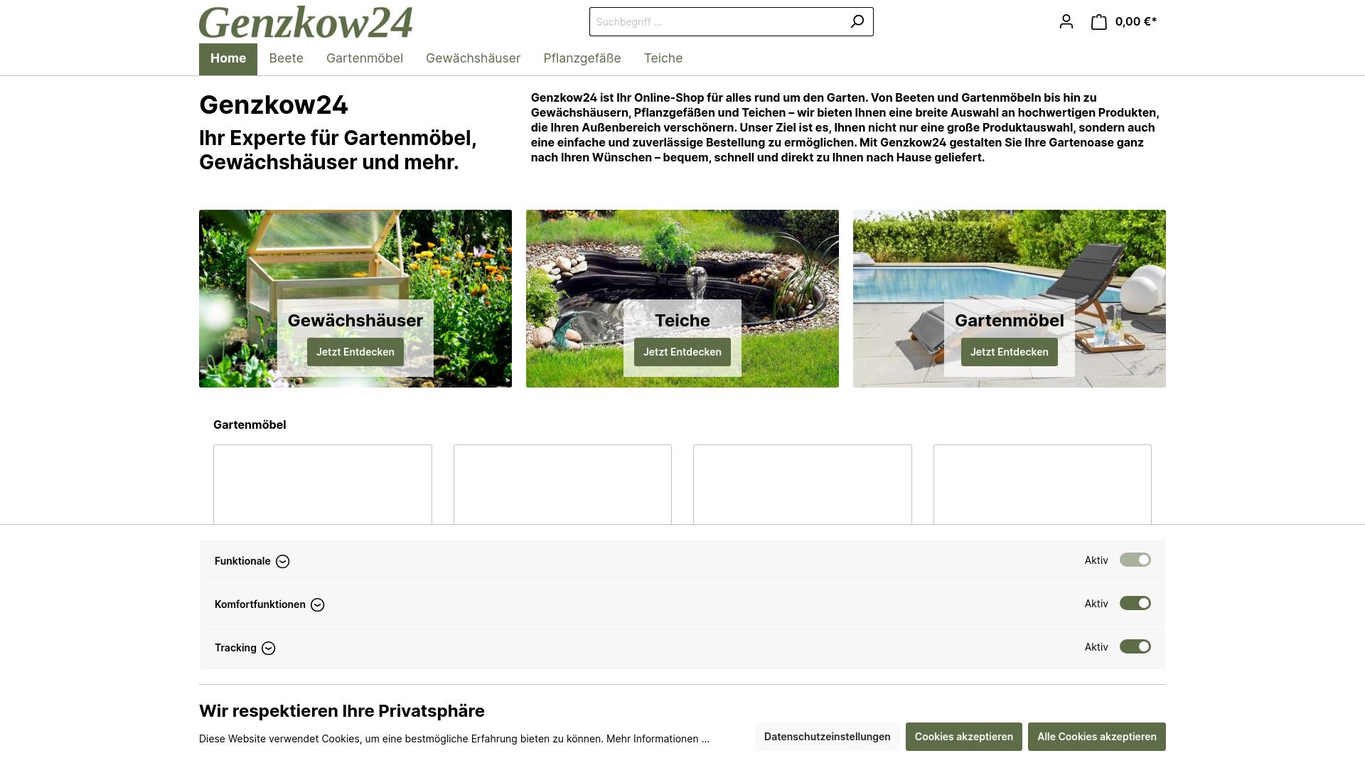 Screenshot genzkow24.de