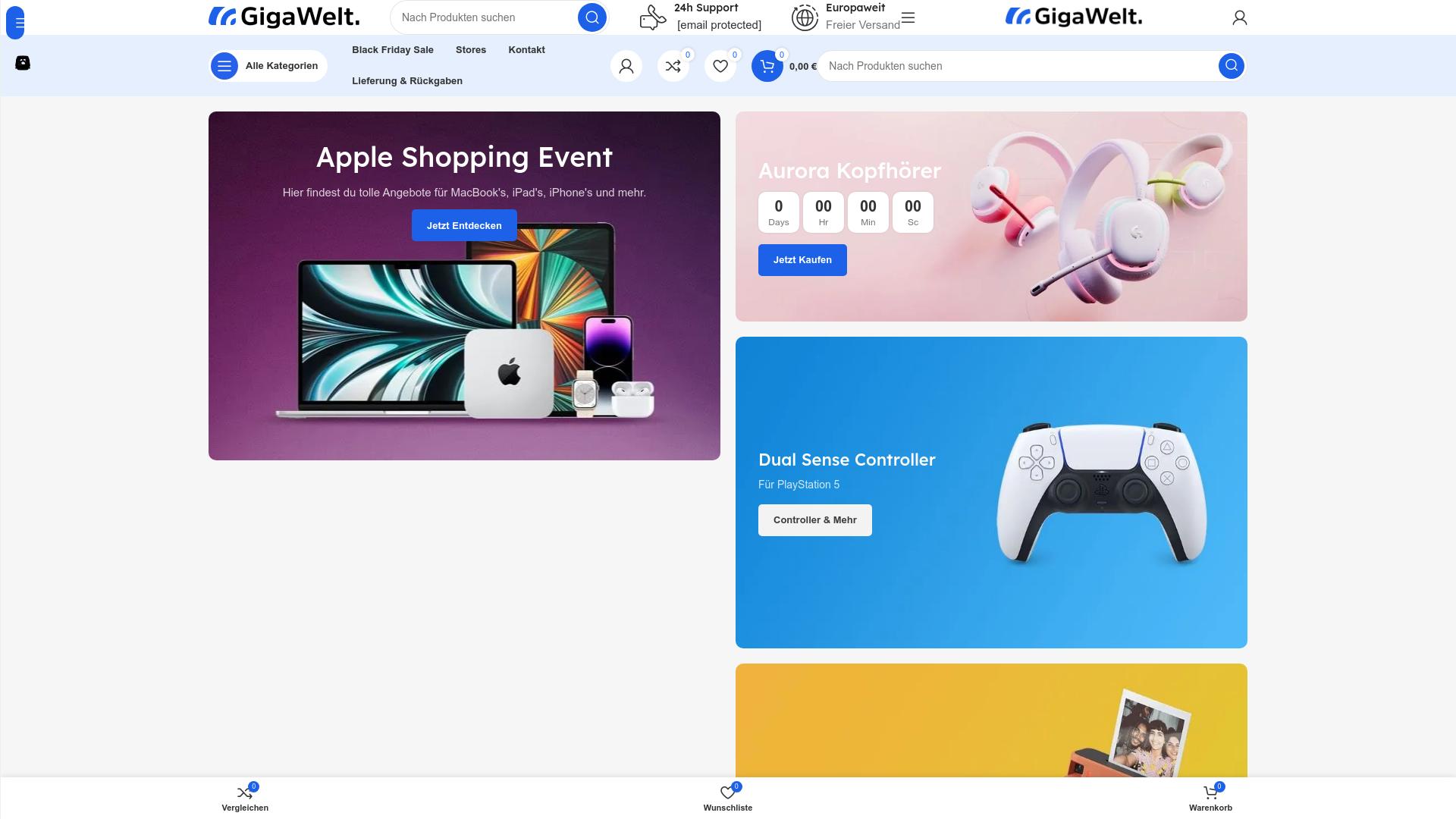 Screenshot gigawelt.com