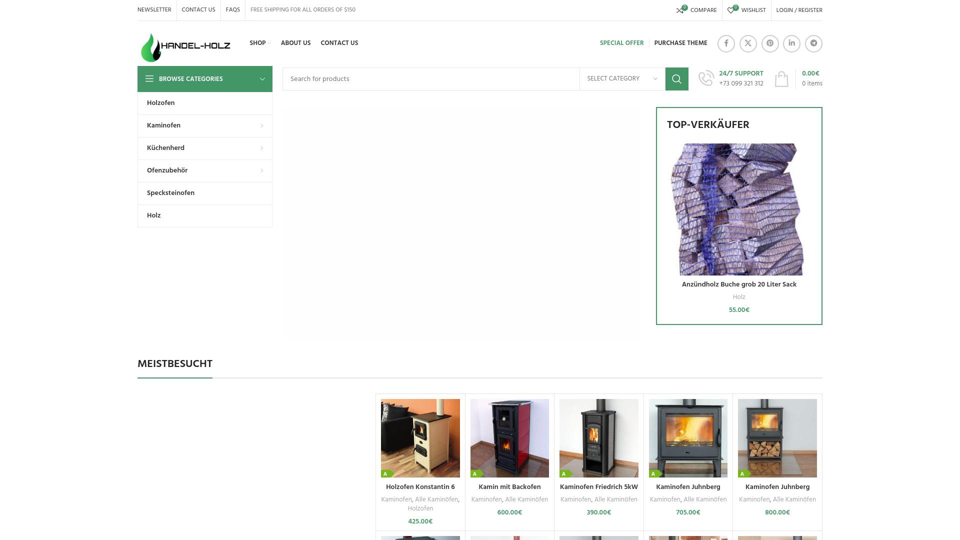 Screenshot handel-holz.de