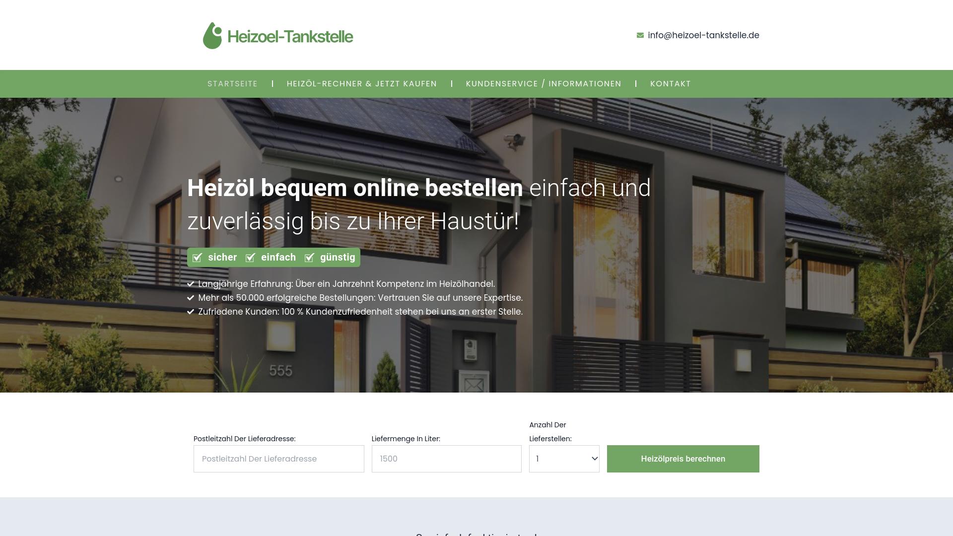 Screenshot heizoel-tankstelle.de