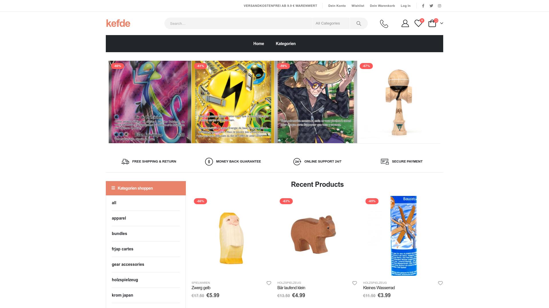 Screenshot kefde.shop