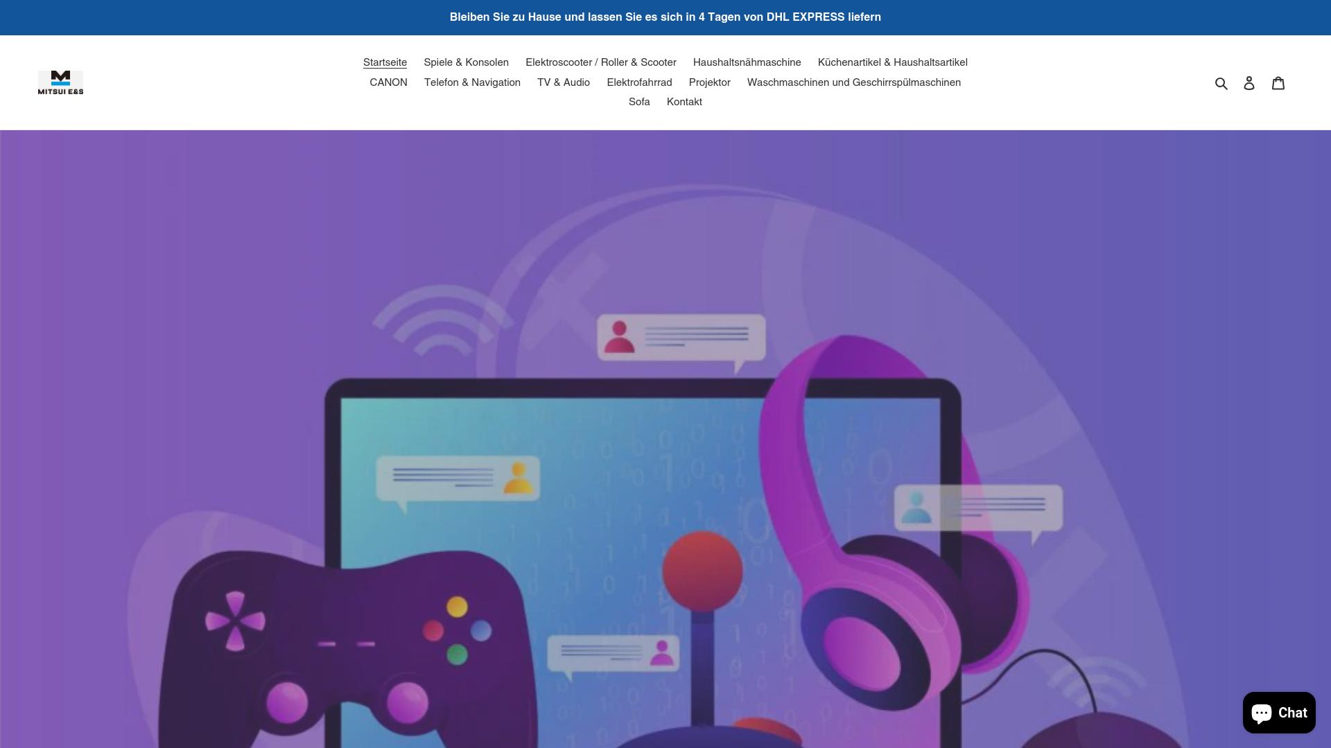 Screenshot mitsuiel-ectronics.com