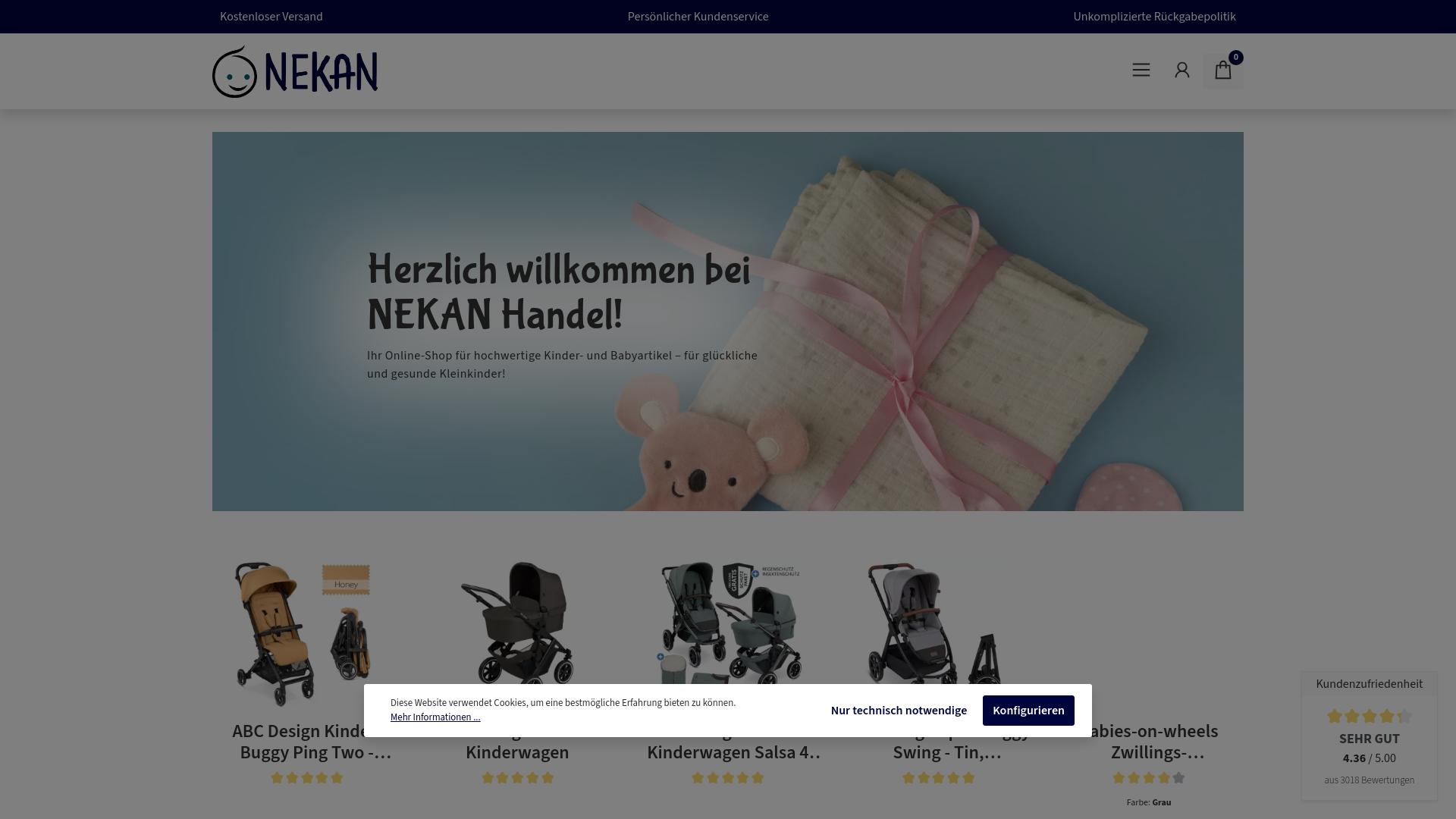 Screenshot nekan-handel.de