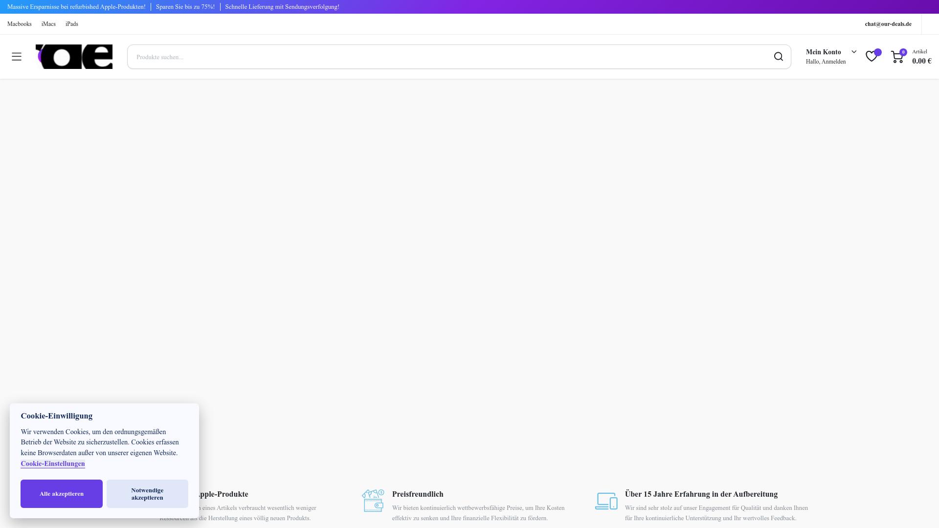 Screenshot our-deals.de