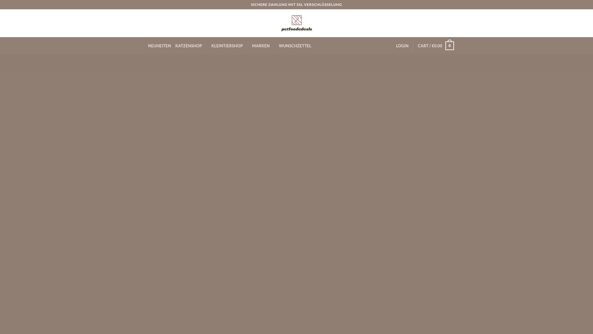 Screenshot petfoodedeals.com