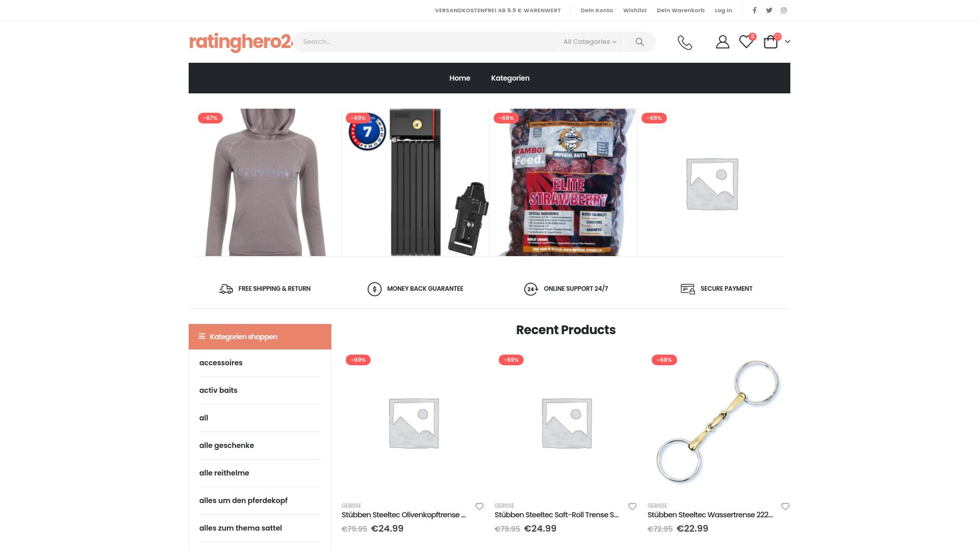 Screenshot ratinghero24.shop