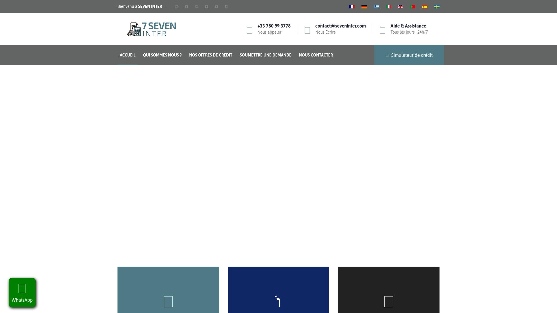 Screenshot seveninter.com