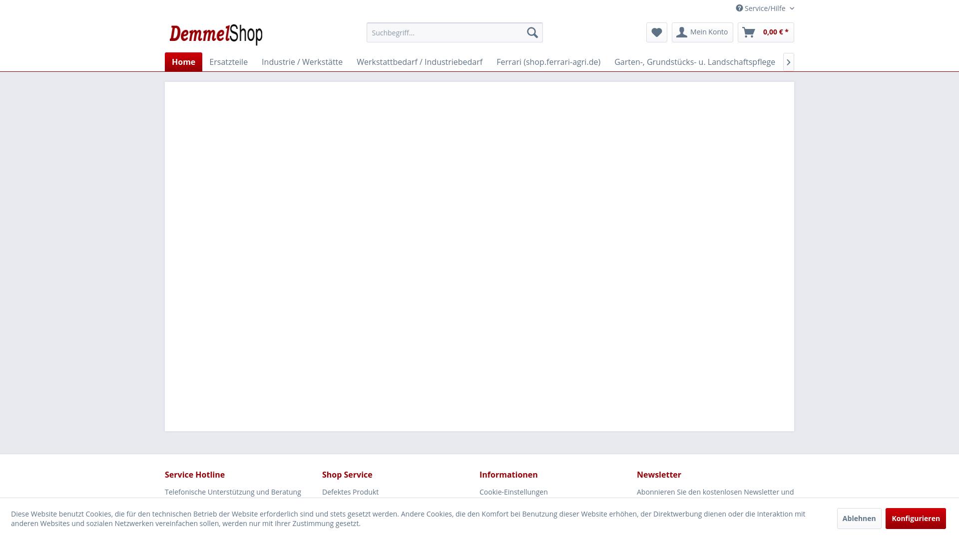 Screenshot shop.garten-forst-technik-demmel.de