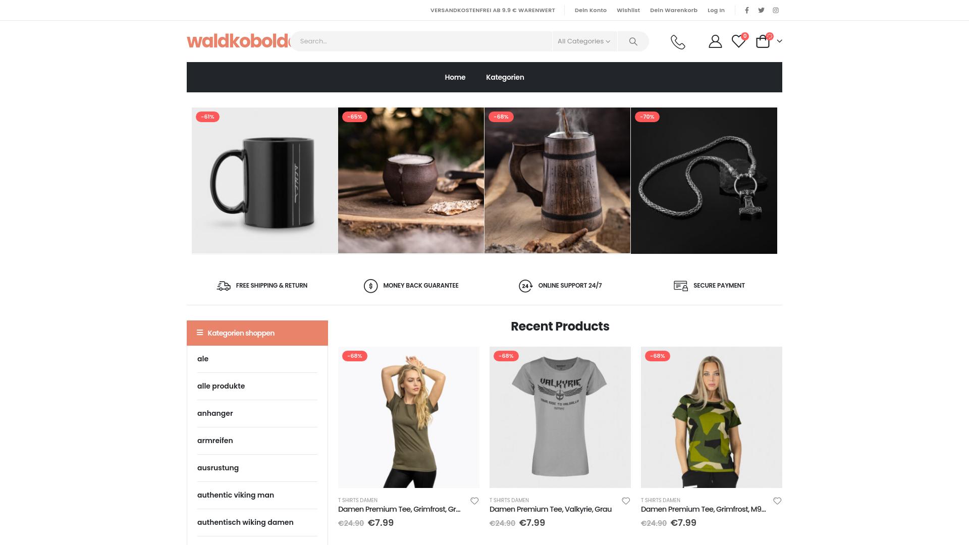 Screenshot waldkoboldede.shop