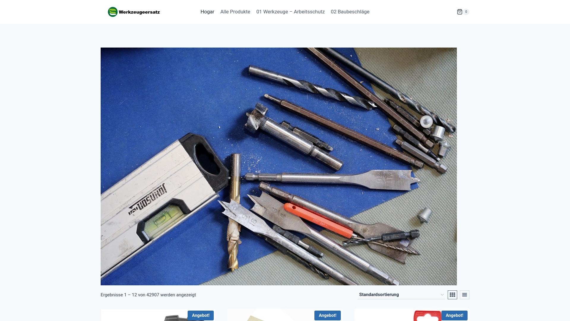 Screenshot werkzeugeersatzteile.com