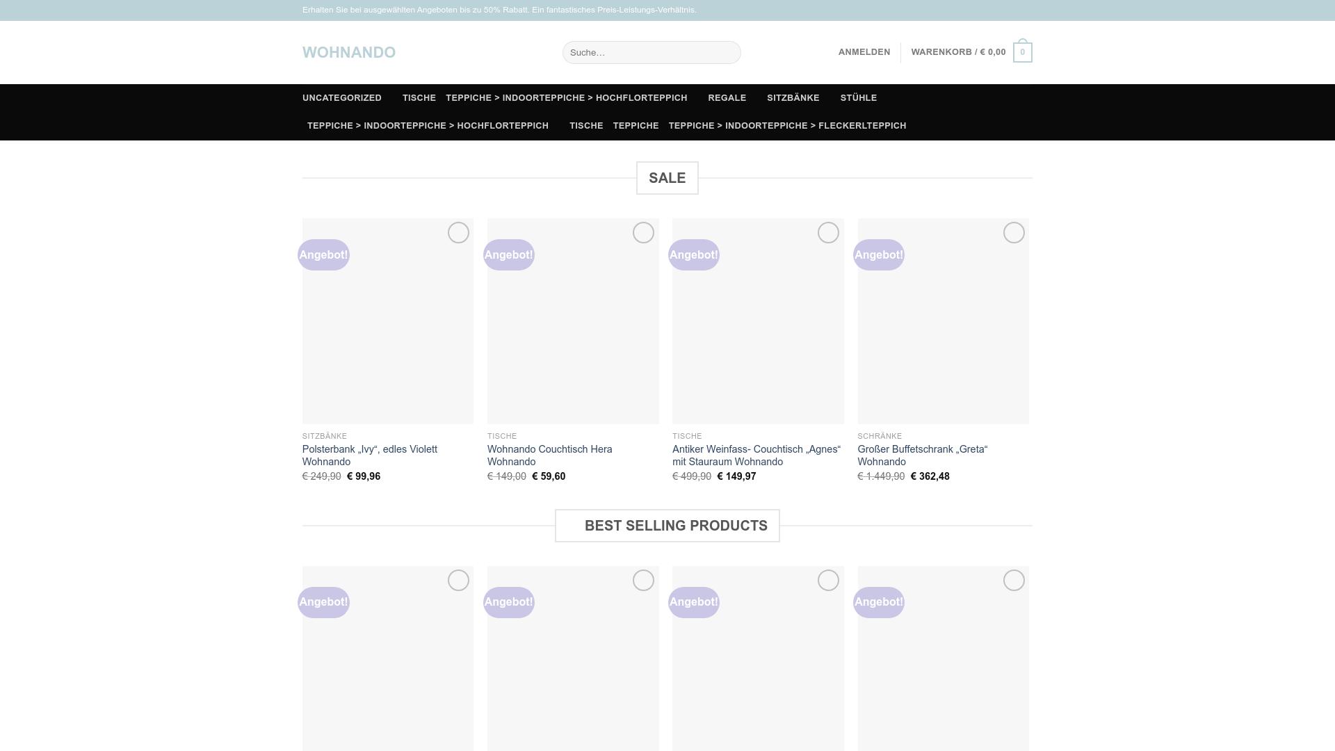 Screenshot wohnando.shop