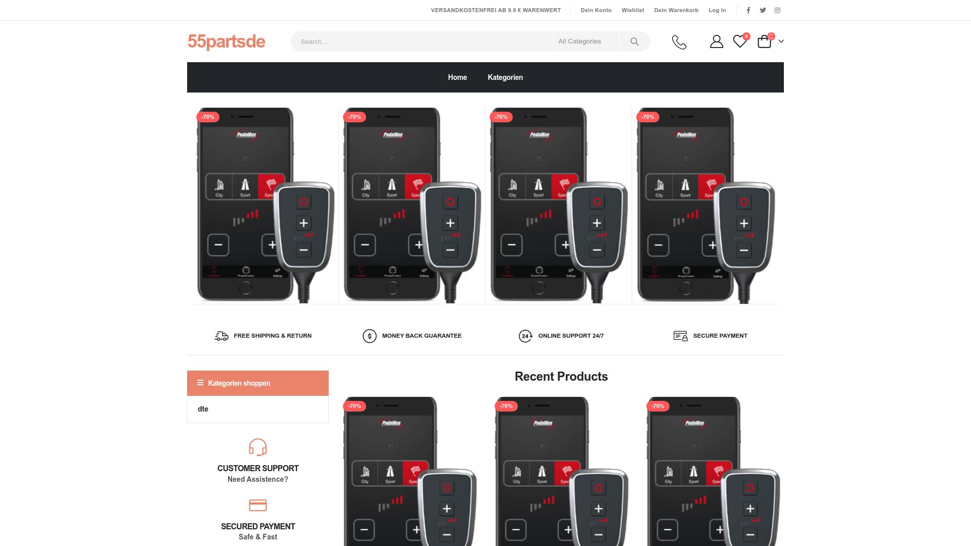 Screenshot 55partsde.shop