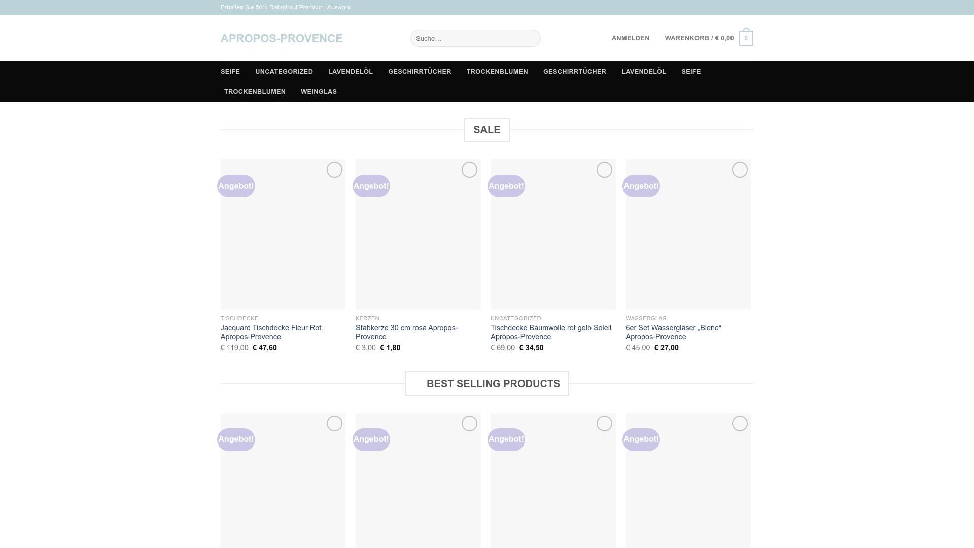 Screenshot apropos-provence.shop
