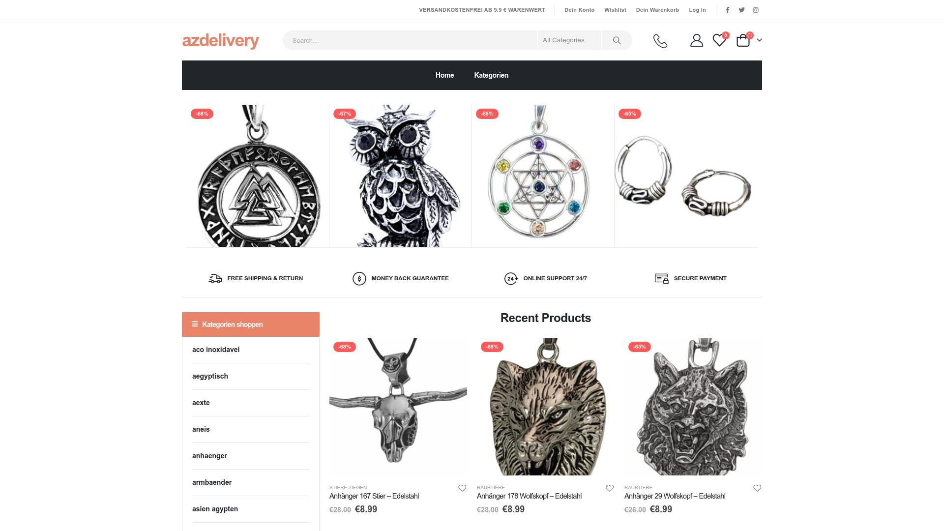 Screenshot azdelivery.shop