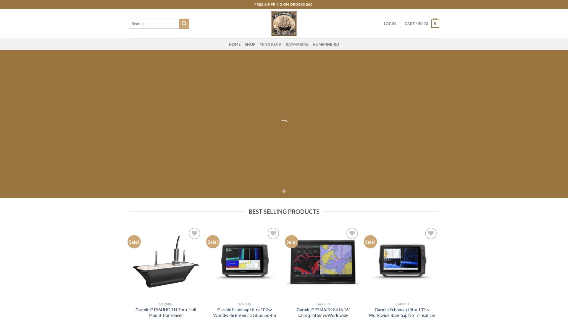 Screenshot boatworkssupply.com