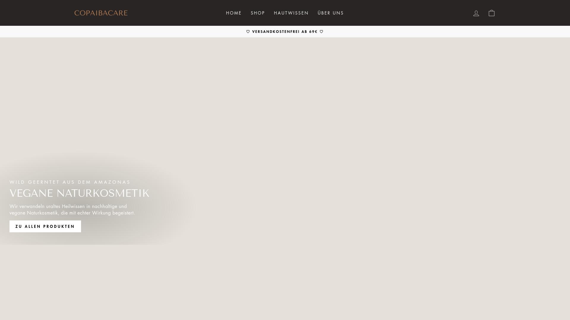 Screenshot copaibacare.com