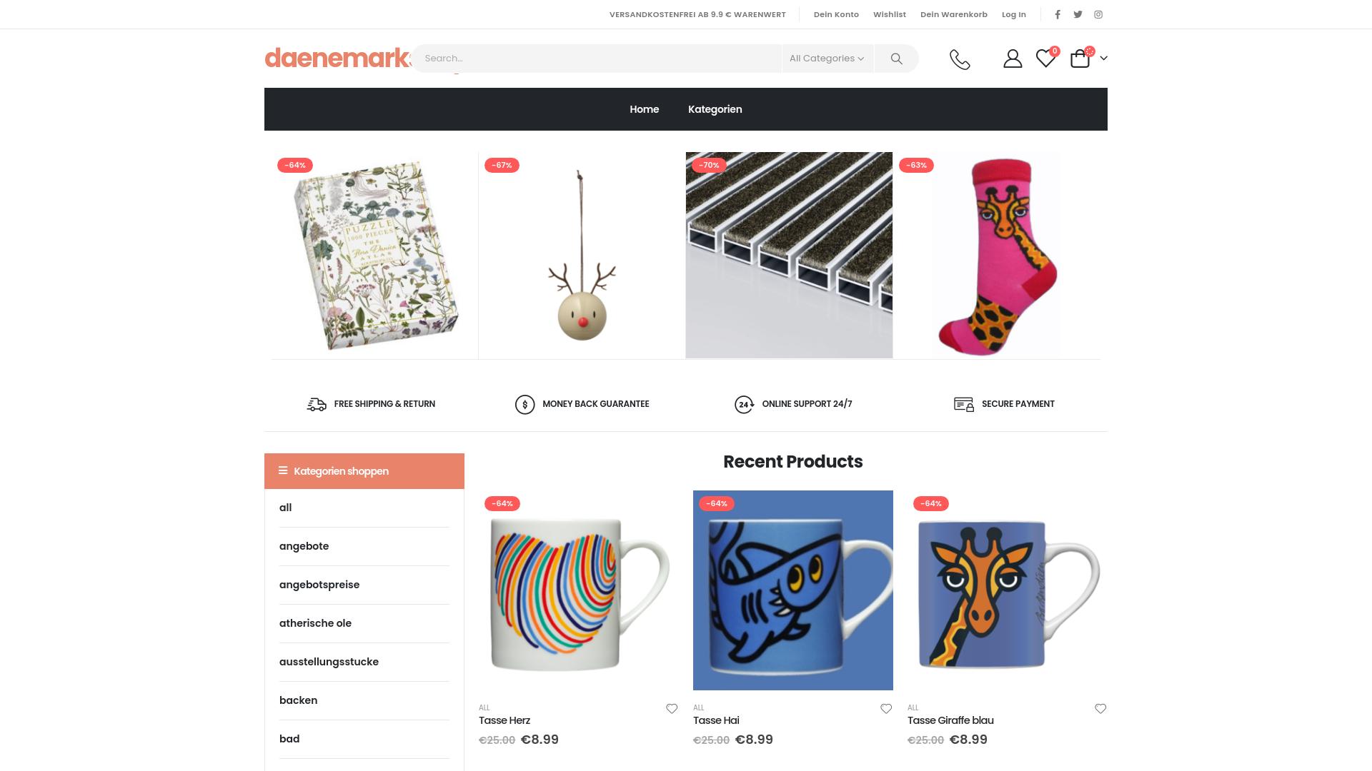 Screenshot daenemarkshop.shop