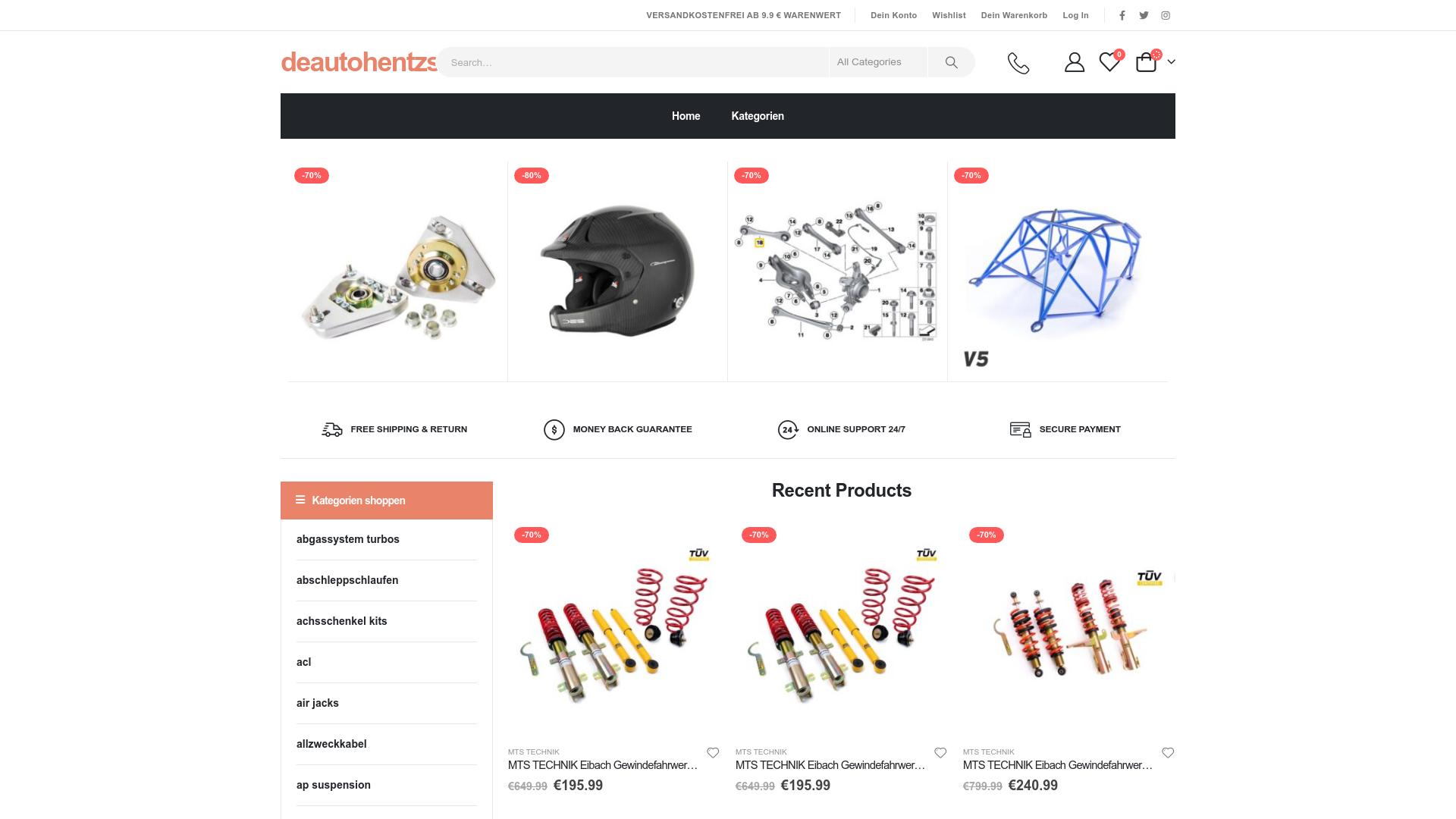 Screenshot deautohentzschel.shop