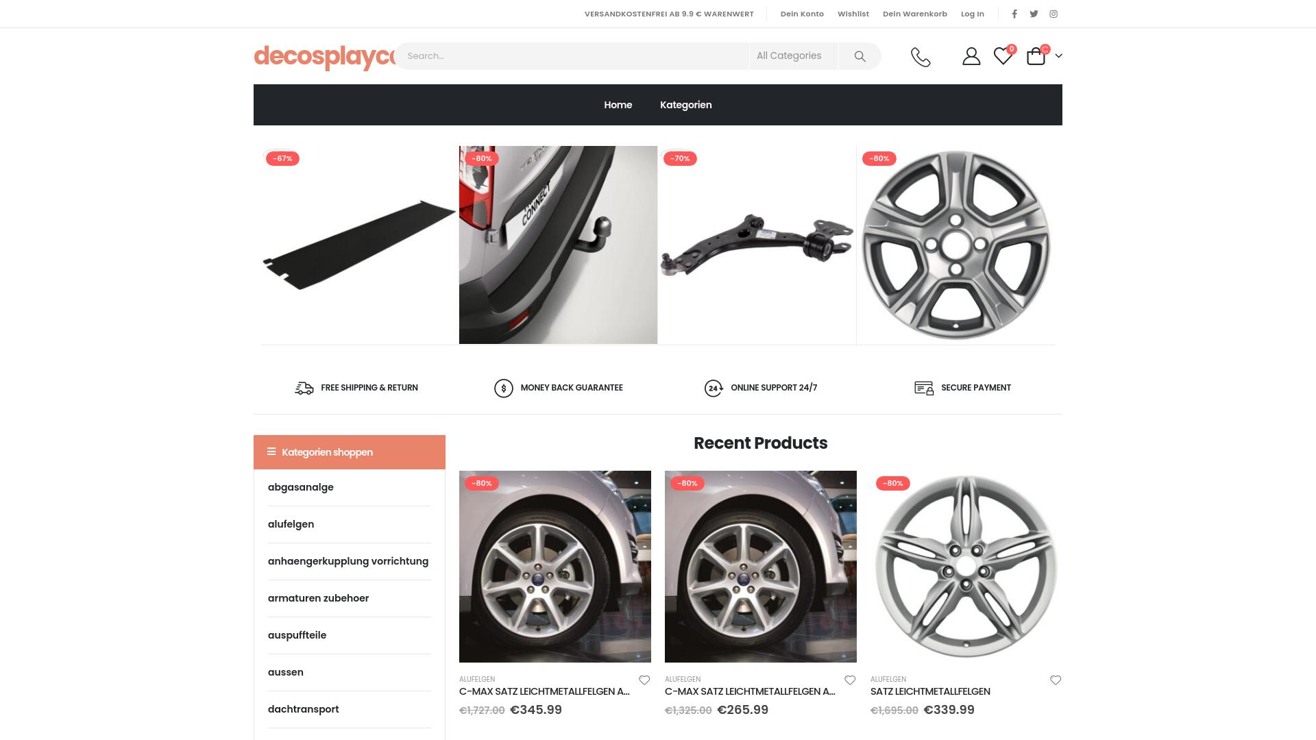 Screenshot decosplaycart.shop